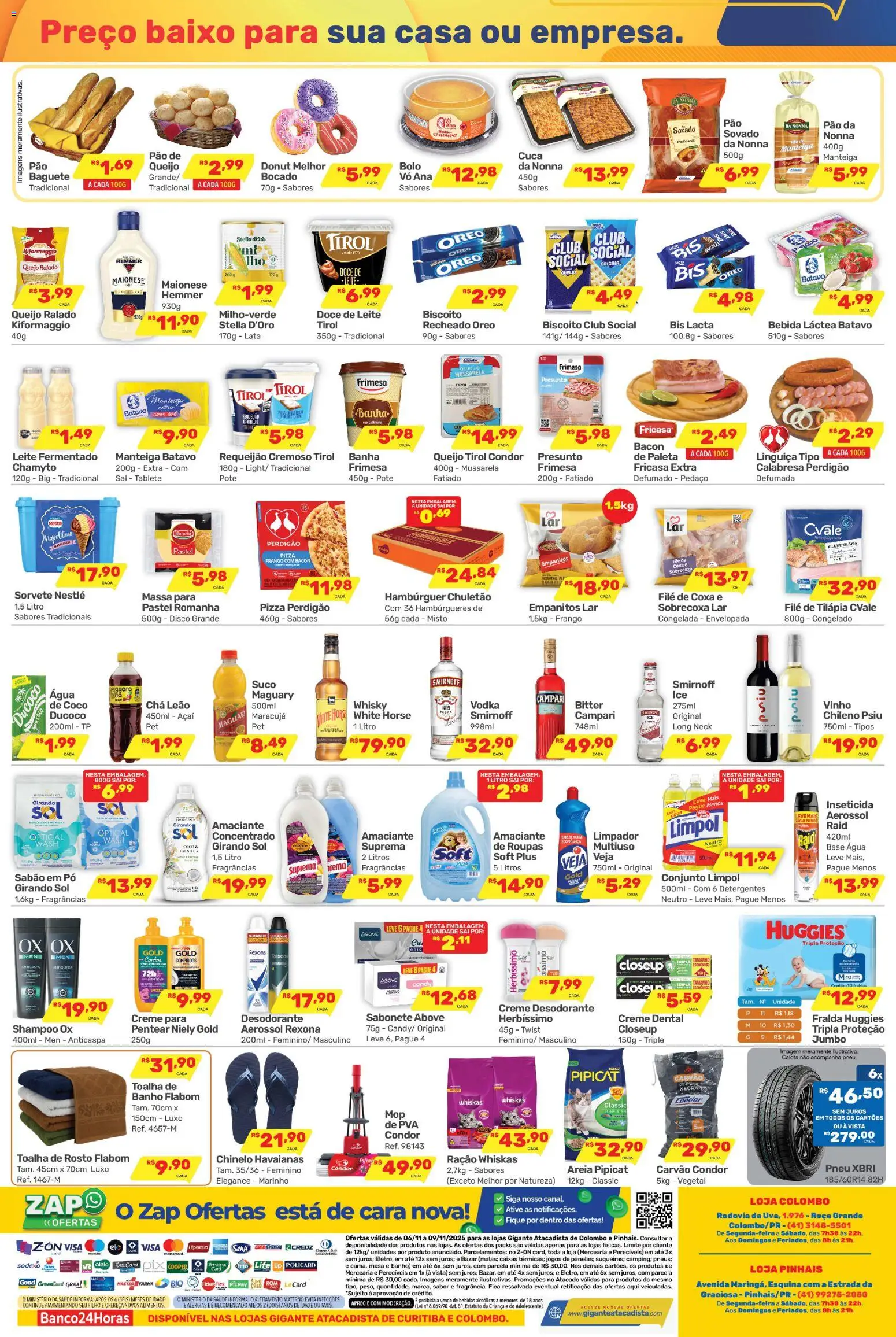 Gigante Atacadista Folheto - válido de 06.11.2025 | Página: 2 | Produtos: Mesa, Girando sol, Massa, Bolo