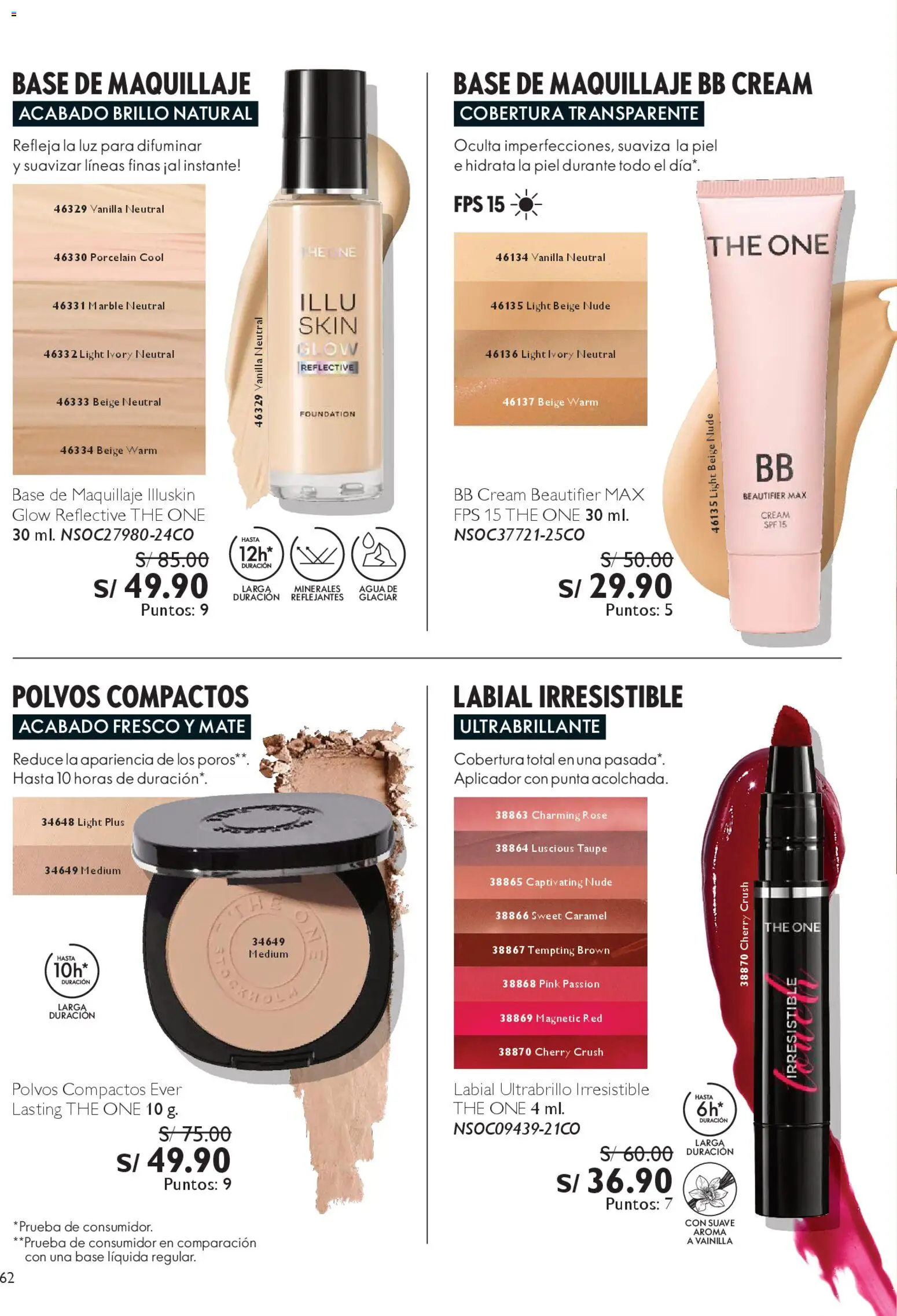 Catálogo Oriflame válido desde 06.12.2025 | Página: 62 | Productos: Maquillaje, BB cream