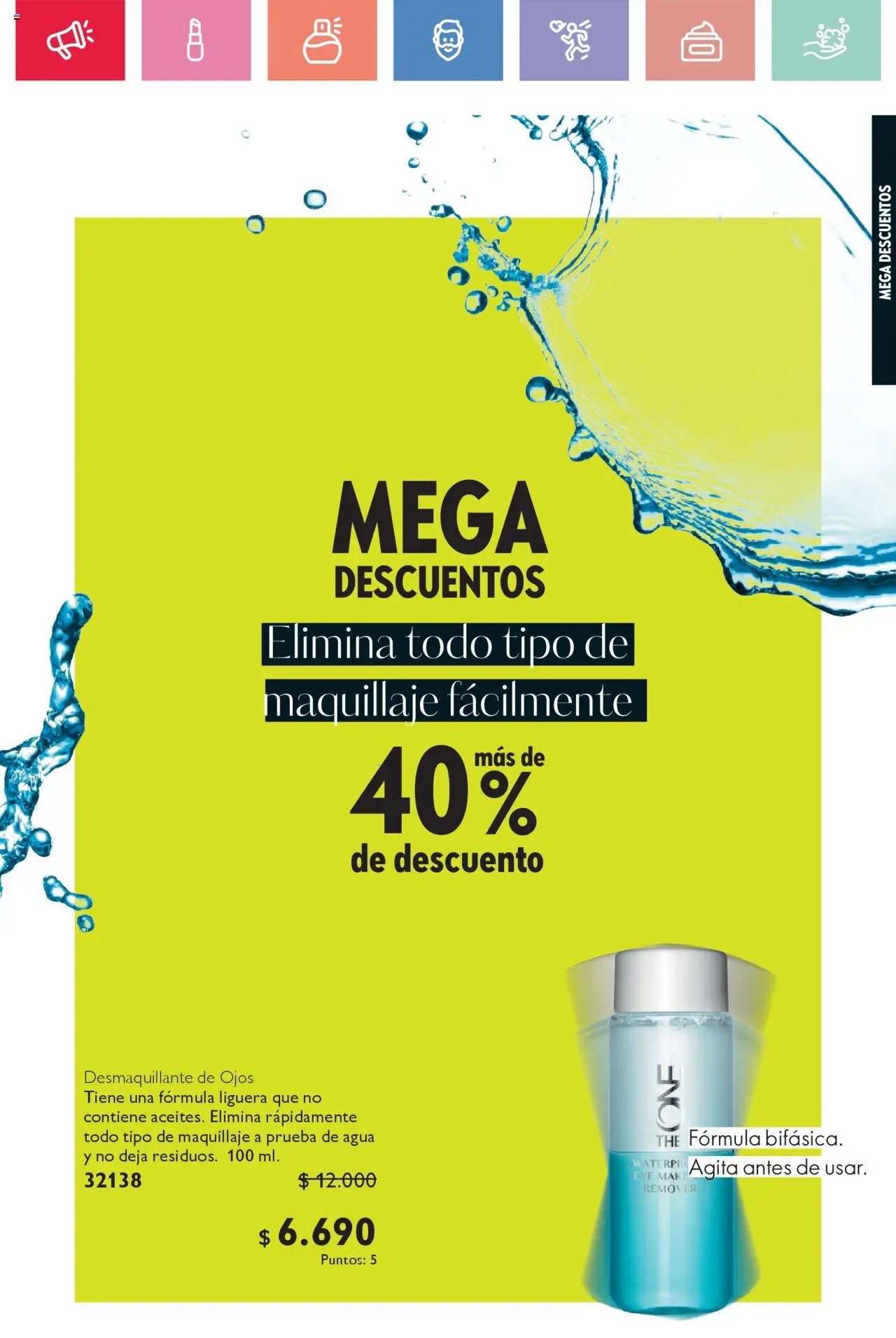 Oriflame catálogo │ válido desde el 23.08.2025 | Página: 21 | Productos: Desmaquillante, Agua, Maquillaje, Desmaquillante de ojos