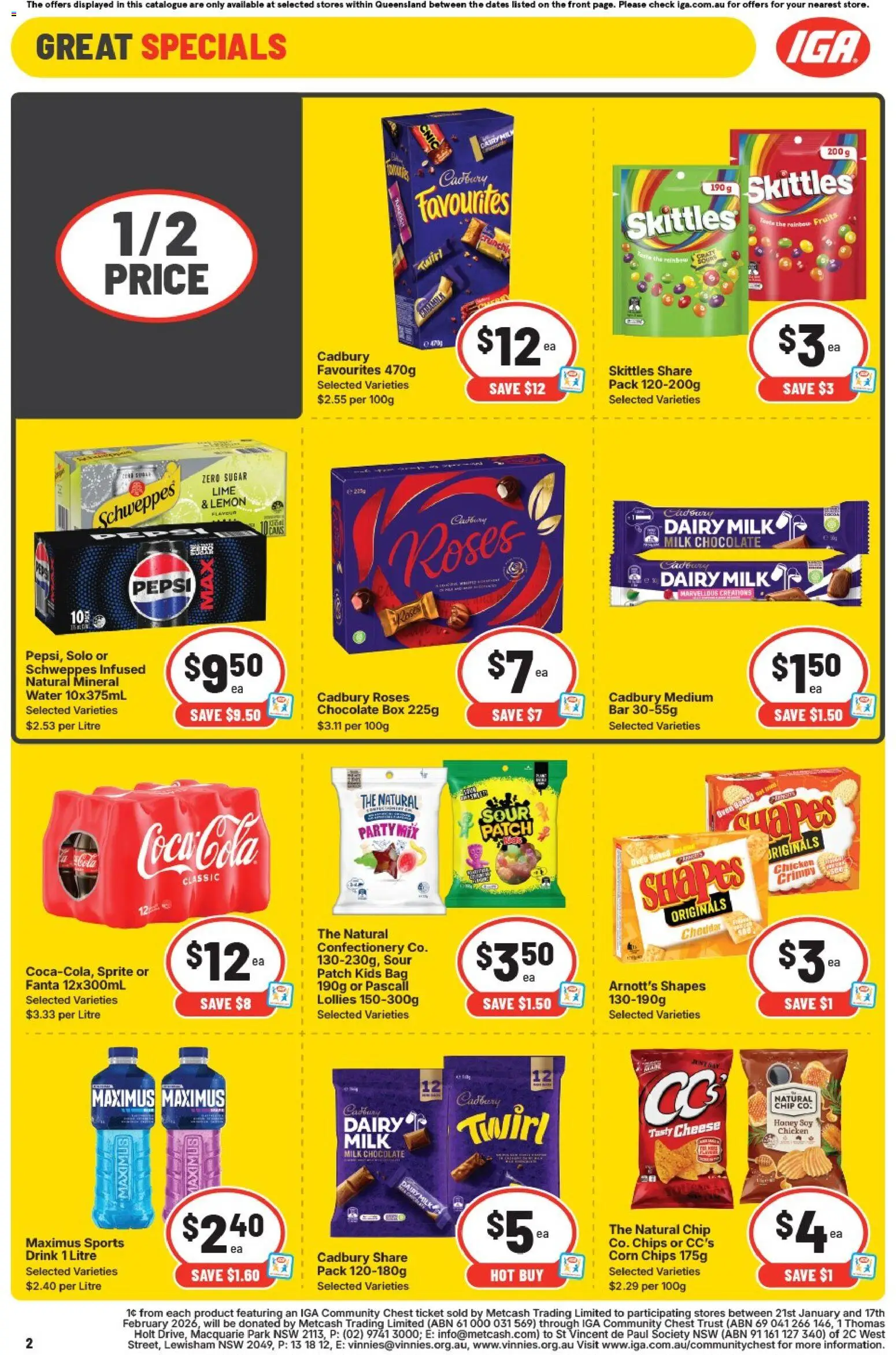 IGA catalogue - valid from 04.02.2026 | Page: 8 | Products: Box, Water, Fruits, Lime