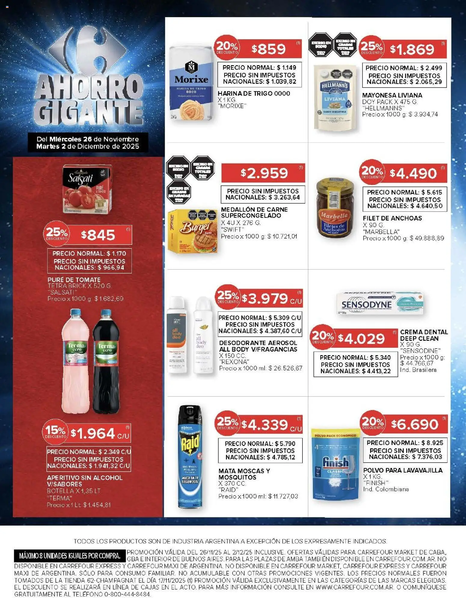Carrefour Market catálogo │ válido desde el 26.11.2025 | Página: 15 | Productos: Mata moscas, Polvo, Desodorante, Pure de Tomate