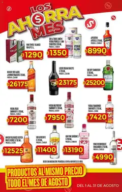 Supermercado DIA Ofertas │ válido desde el 13.08.2025 | Página: 29 | Productos: Vodka, Whisky, Gin, Lima