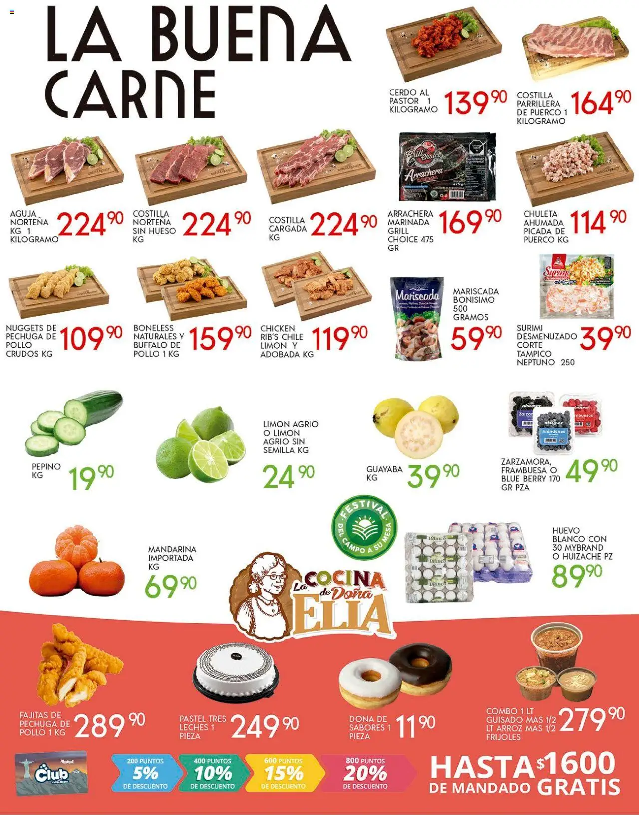 Nuevas ofertas de Alsuper válidas en toda la República Mexicana desde el 17.10.2025. ¡Encuentra las mejores ofertas en Alsuper folleto Laguna! | Página: 2 | Productos: Pollo, Pastel, Arándanos, Cerdo