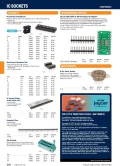 Preview of Jaycar Engineering & Scientific Catalogue 2025/2026  - valid from 09.07.2025 | Page: 238 | Products: Socket, Device, Strip, Timer