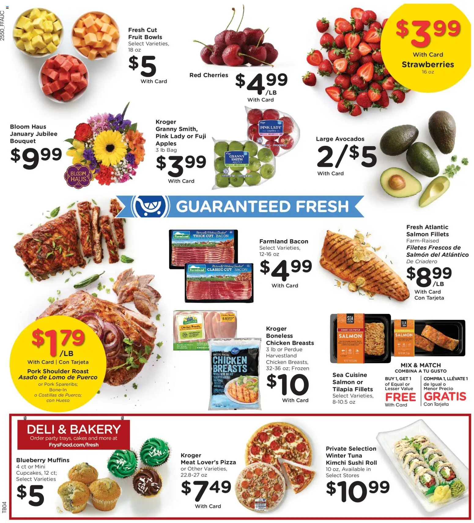 Fry's Food Weekly Ad - valid from 14.01.2026 | Page: 11 | Products: Pork, Apples, Strawberries, Bag