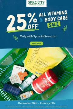 Preview of Sprouts weekly ads valid from 26.12.2025