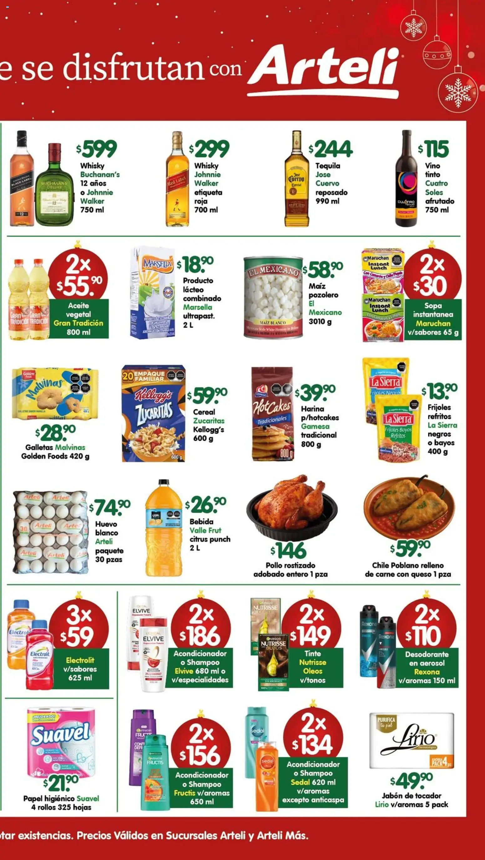 Nuevas ofertas de Arteli válidas en toda la República Mexicana desde el 02.12.2025. ¡Encuentra las mejores ofertas en Arteli folleto! | Página: 2 | Productos: Aceite, Galletas, Sierra, Jabón