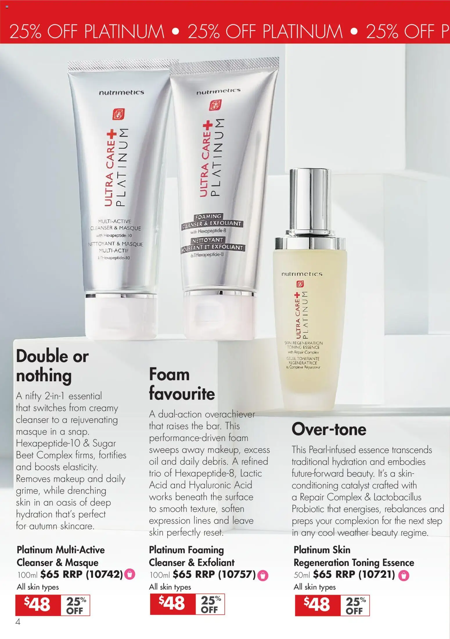 Nutrimetics catalogue - valid from 26.02.2026 | Page: 4 | Products: Oil, Makeup, Sugar