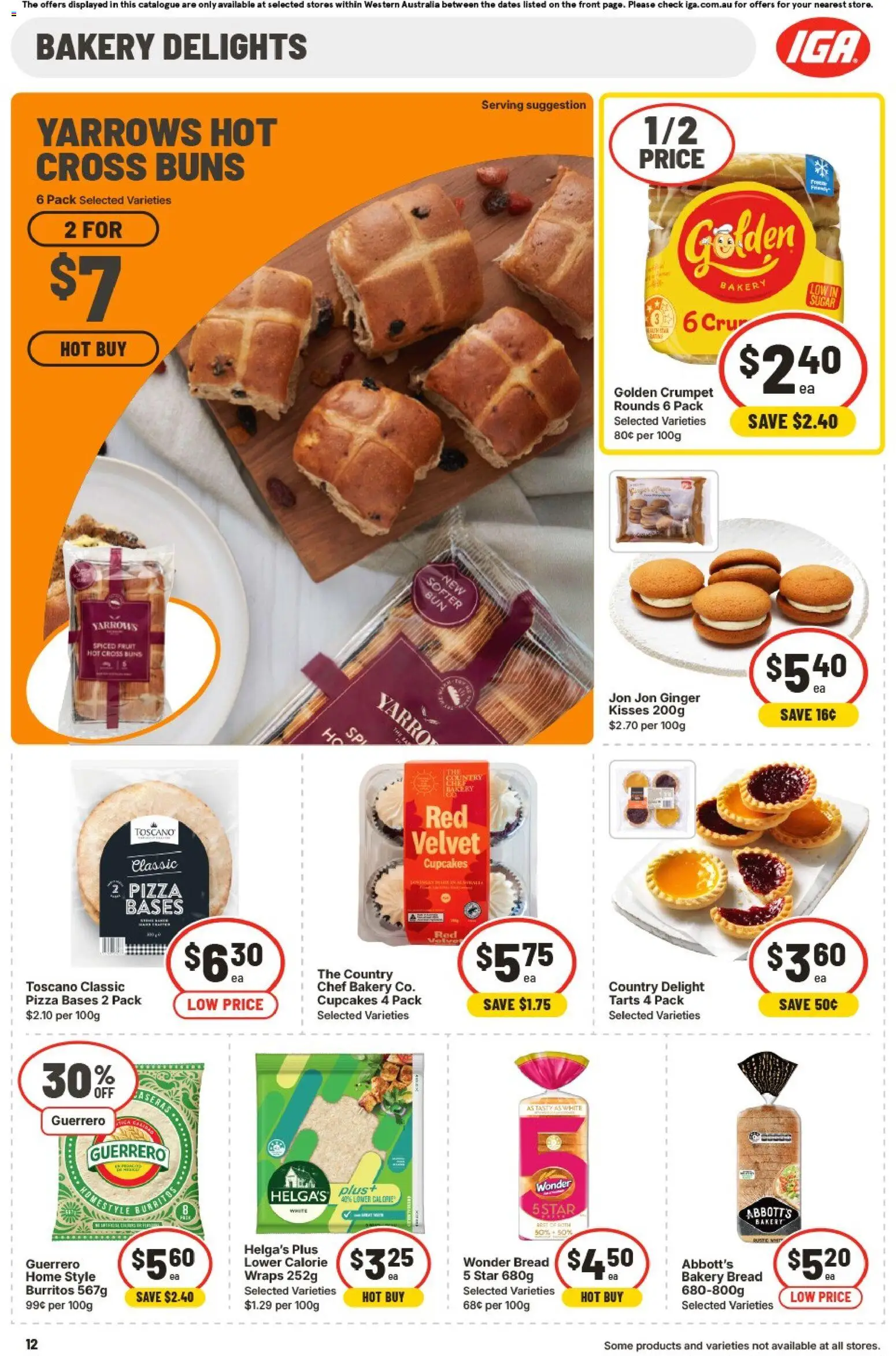 IGA catalogue - valid from 25.02.2026 | Page: 12 | Products: Bread, Ginger, Sugar, Bakery