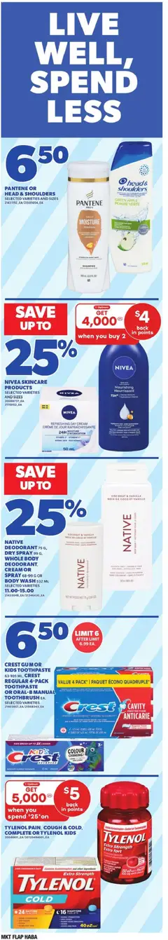 Preview of Zehrs weekly flyer / circulaire from shop Zehrs valid from 25.12.2025 | Page: 11 | Products: Shampoo, Body wash, Deodorant, Couch