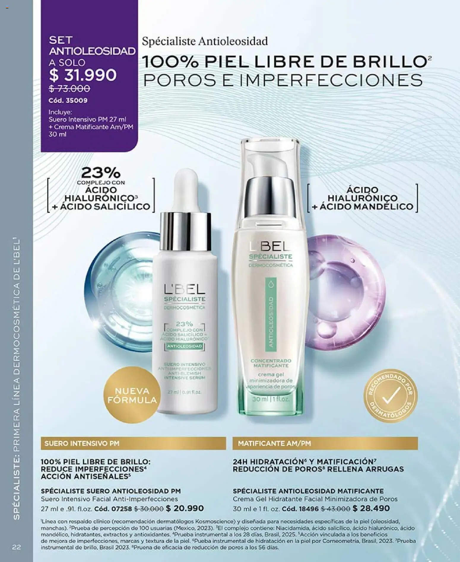 Catálogo L'Bel Campaña 5 │ válido desde el 01.03.2026 | Página: 22 | Productos: Brillo, Crema, Serum