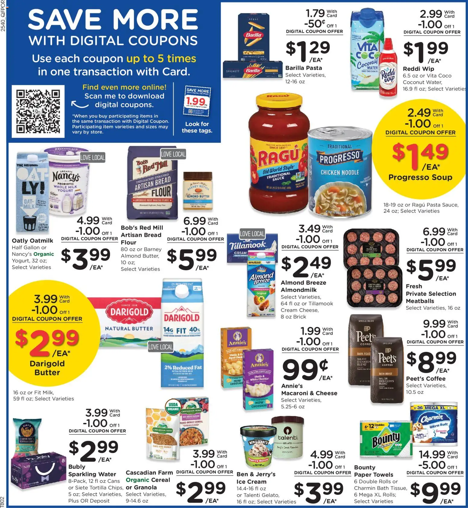QFC Weekly Ad - OR - valid from 05.11.2025 | Page: 4 | Products: Bed, Bolts, Milk, Ice cream