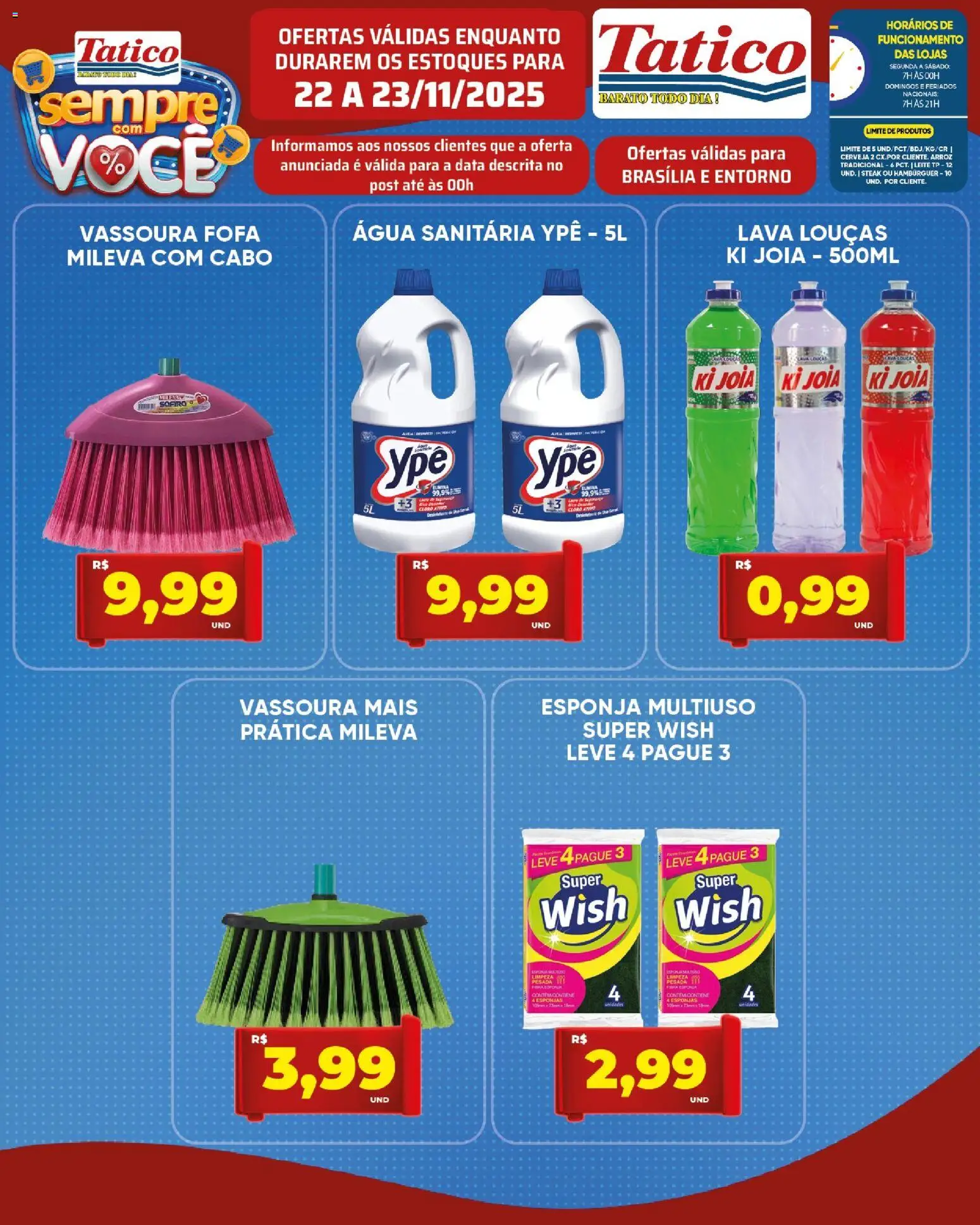 Tatico Folheto - válido de 22.11.2025 | Página: 16 | Produtos: Cloro, Cerveja, Arroz, Hambúrguer