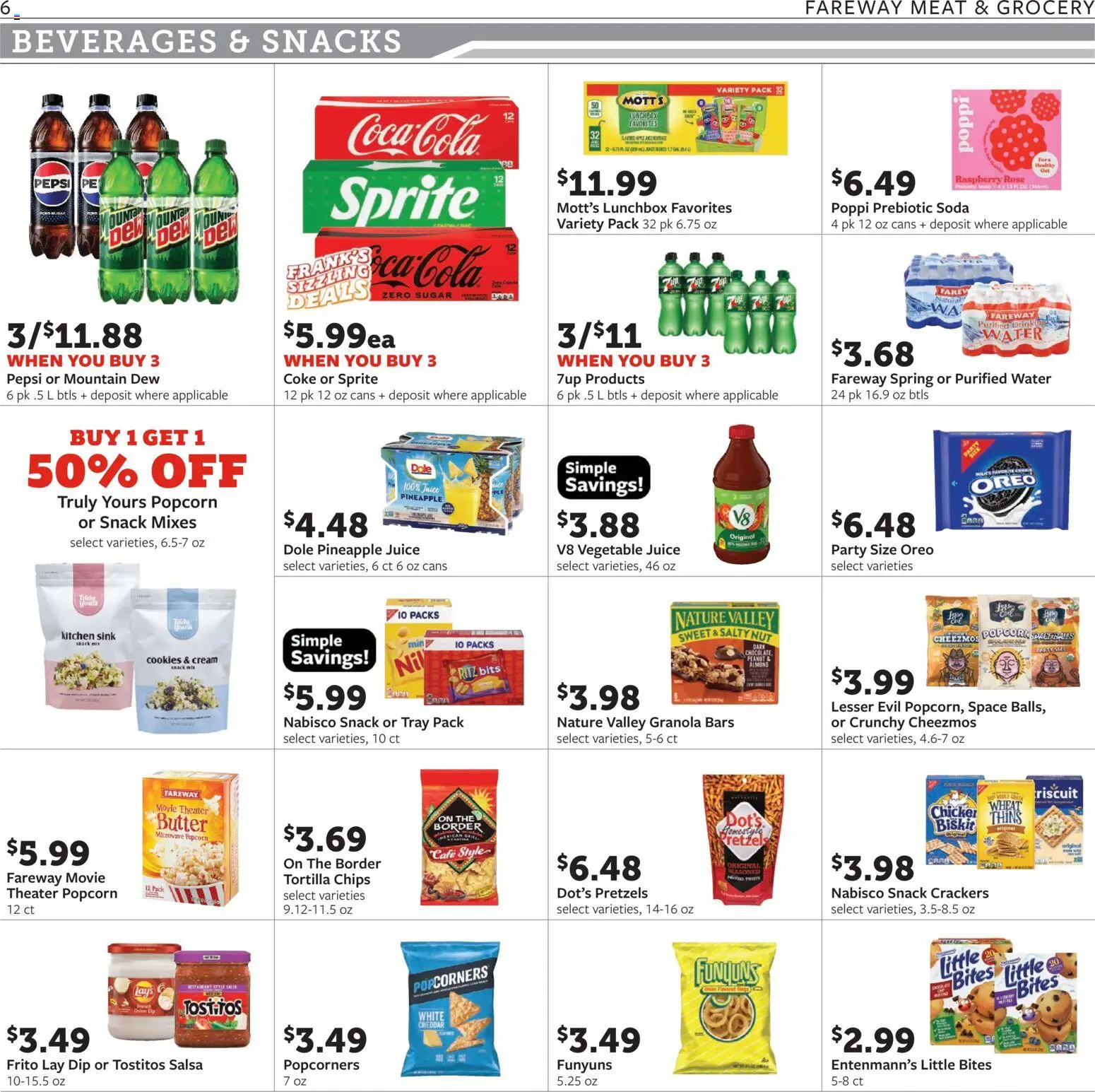 Fareway Weekly Ad - valid from 20.04.2026 | Page: 6 | Products: Microwave, Pineapple, Chips, Cookies