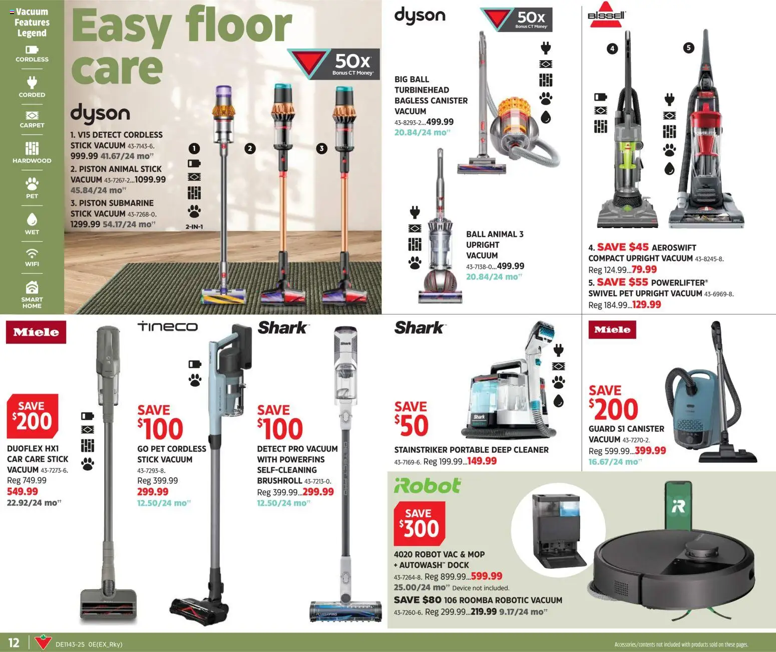 Canadian Tire flyer valid from 16.10.2025 | Page: 12 | Products: Robot, Carpet
