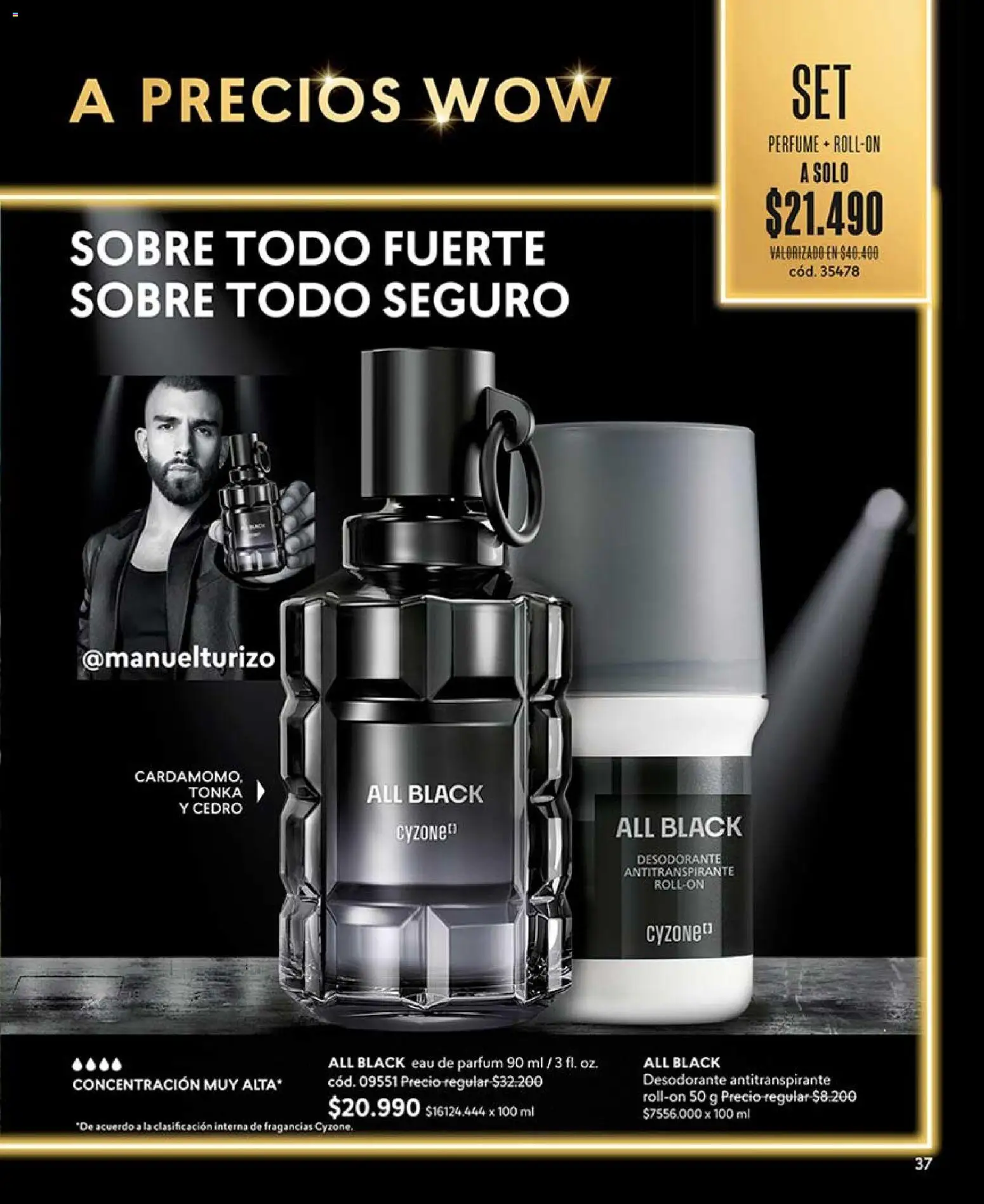 Catálogo CyZone Campaña 7 │ válido desde el 18.04.2026 | Página: 37 | Productos: Perfume, Desodorante, Antitranspirante, Sobre