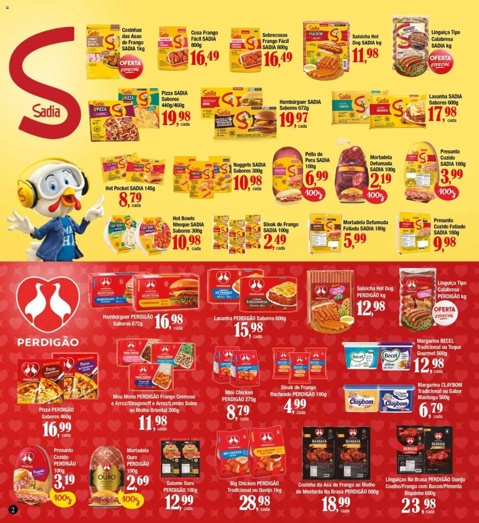 Supermercados Unidos Folheto - válido de 01.04.2026 | Página: 3 | Produtos: Salsicha, Salame, Mortadela, Lasanha