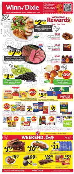 Preview of Winn Dixie weekly ads valid from 29.10.2025