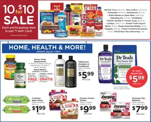 Preview of Smith's weekly ads valid from 07.01.2026 | Page: 10 | Products: Shampoo, Noodles, Water, Sugar