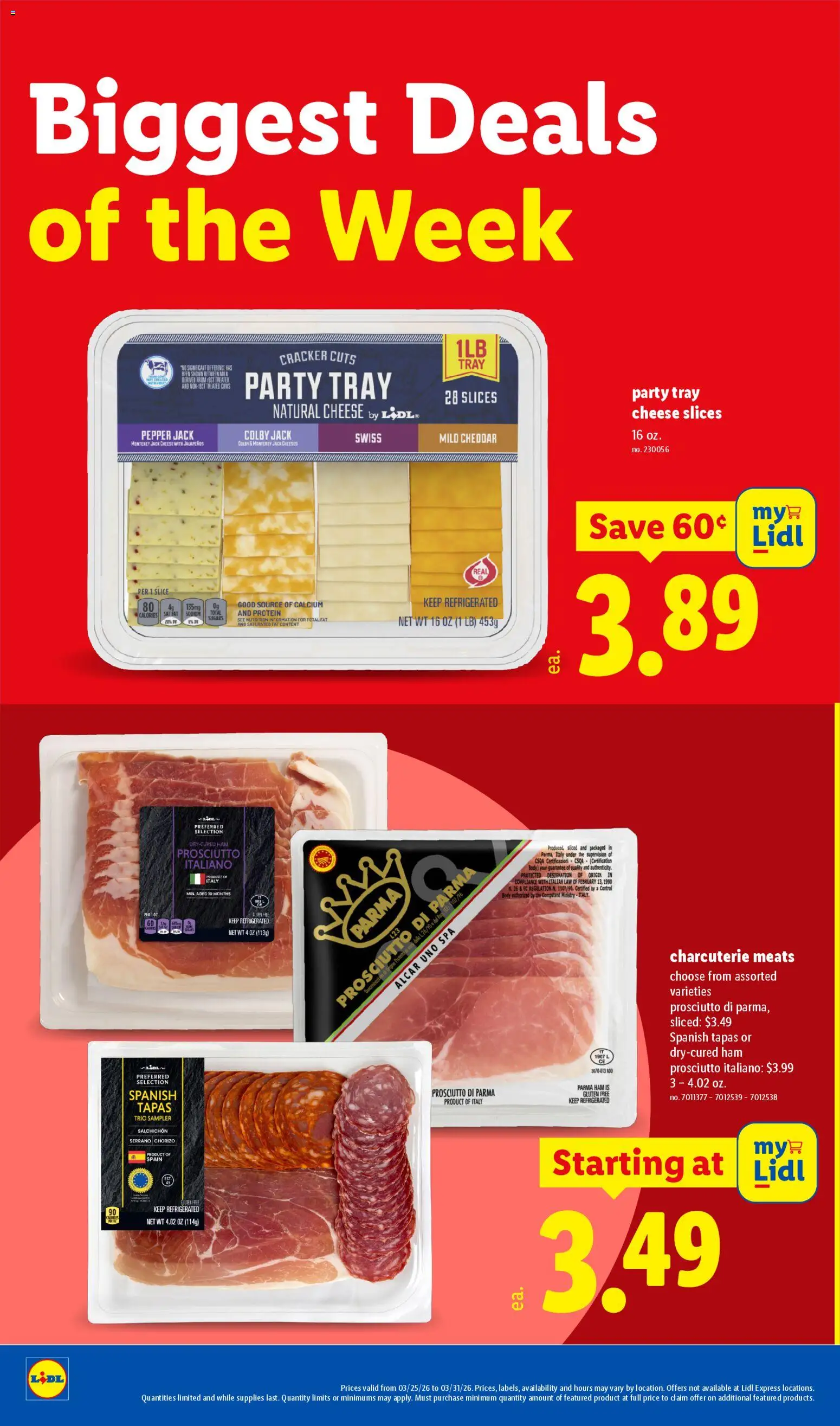 Lidl Weekly Ad - valid from 25.03.2026 | Page: 16 | Products: Milk, Cheese, Ham, Pepper