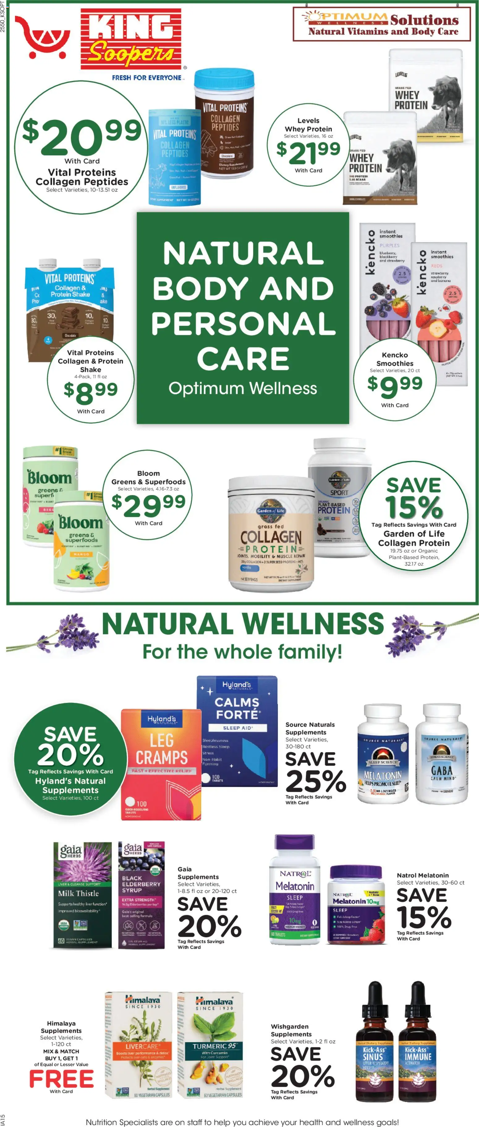 King Soopers Weekly Ad - valid from 14.01.2026 | Page: 9 | Products: Turmeric, Melatonin, Greens, Raspberry
