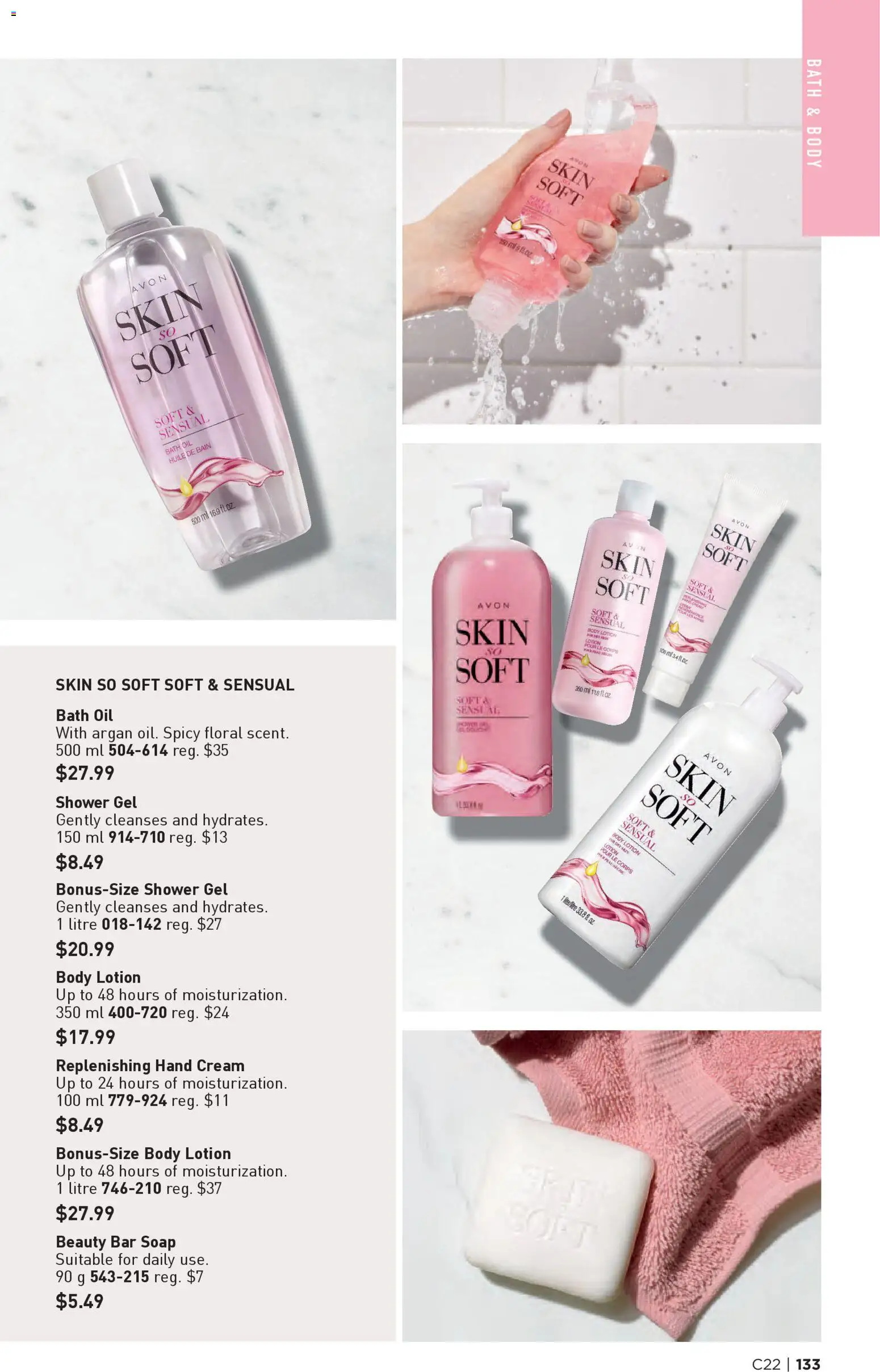 Avon flyer valid from 23.10.2025 | Page: 133 | Products: Cream, Body lotion, Shower, Oil