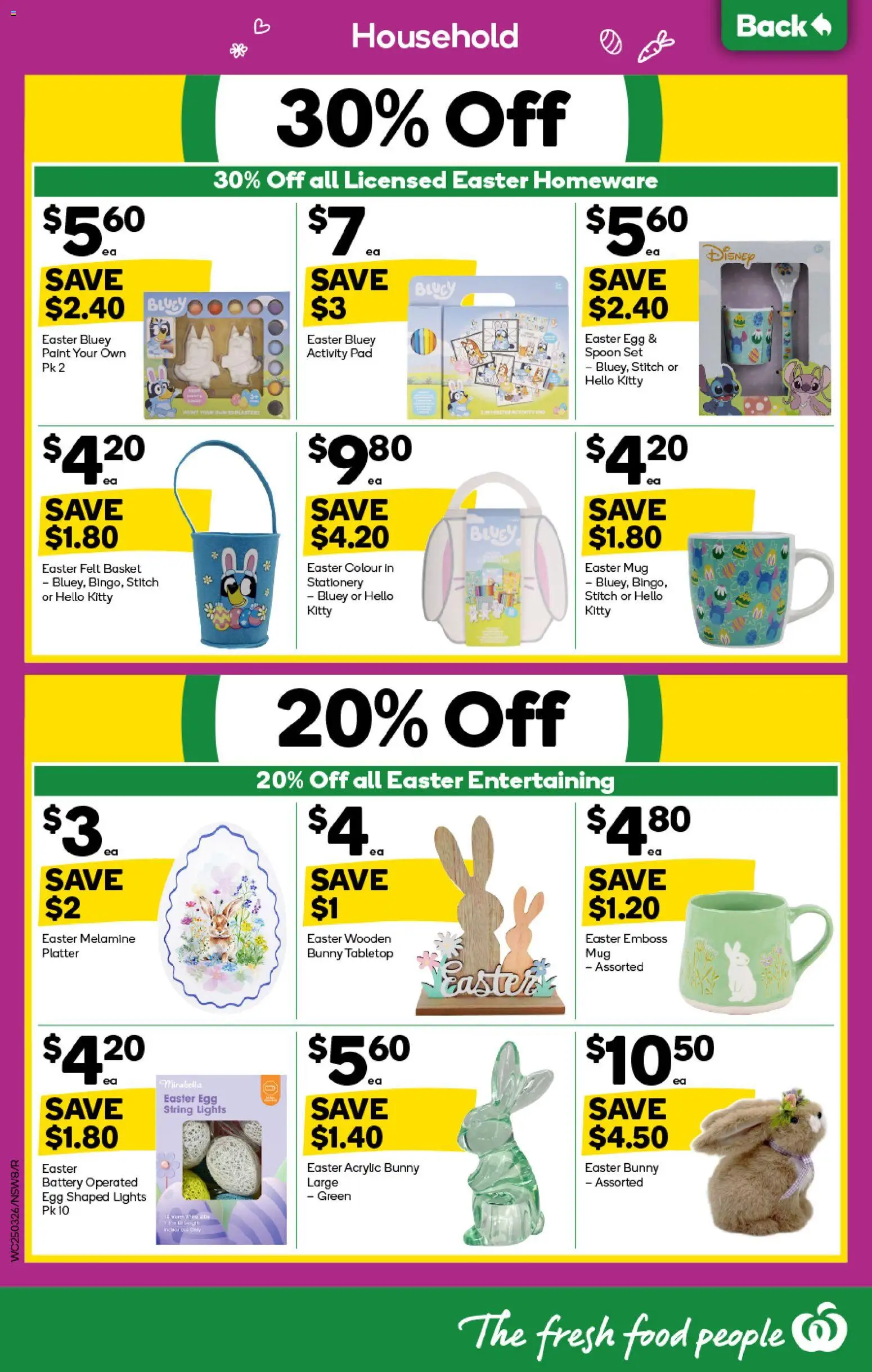 Woolworths catalogue - valid from 25.03.2026 | Page: 8 | Products: Battery, Basket, Household