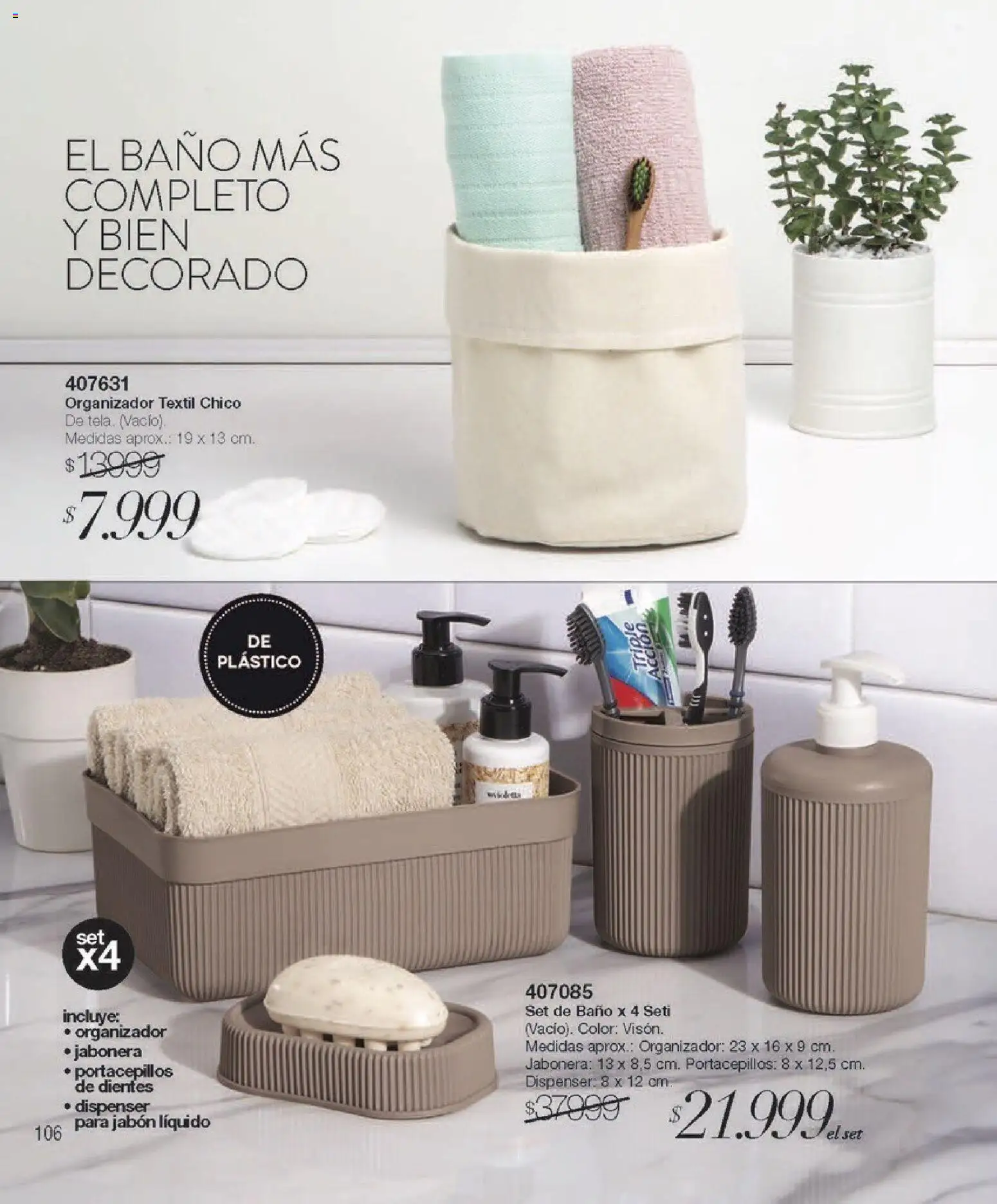 Violetta - Violetta Cosméticos │ válido desde el 09.03.2026 | Página: 609 | Productos: Organizador, Jabonera, Baño, Jabón líquido