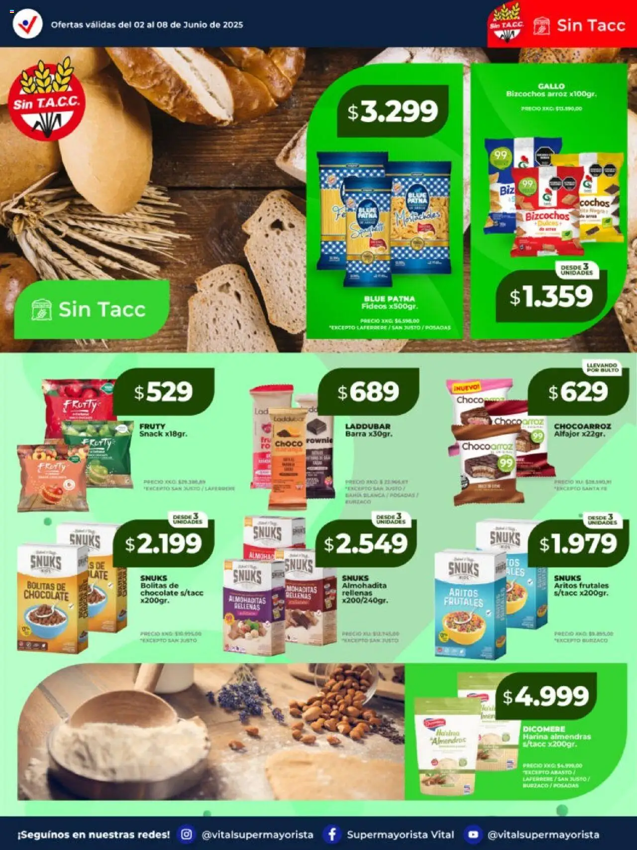 Vital - Ofertas de semana - Posadas │ válido desde el 02.06.2025 | Página: 22 | Productos: Chocolate, Alfajor, Arroz, Bizcochos