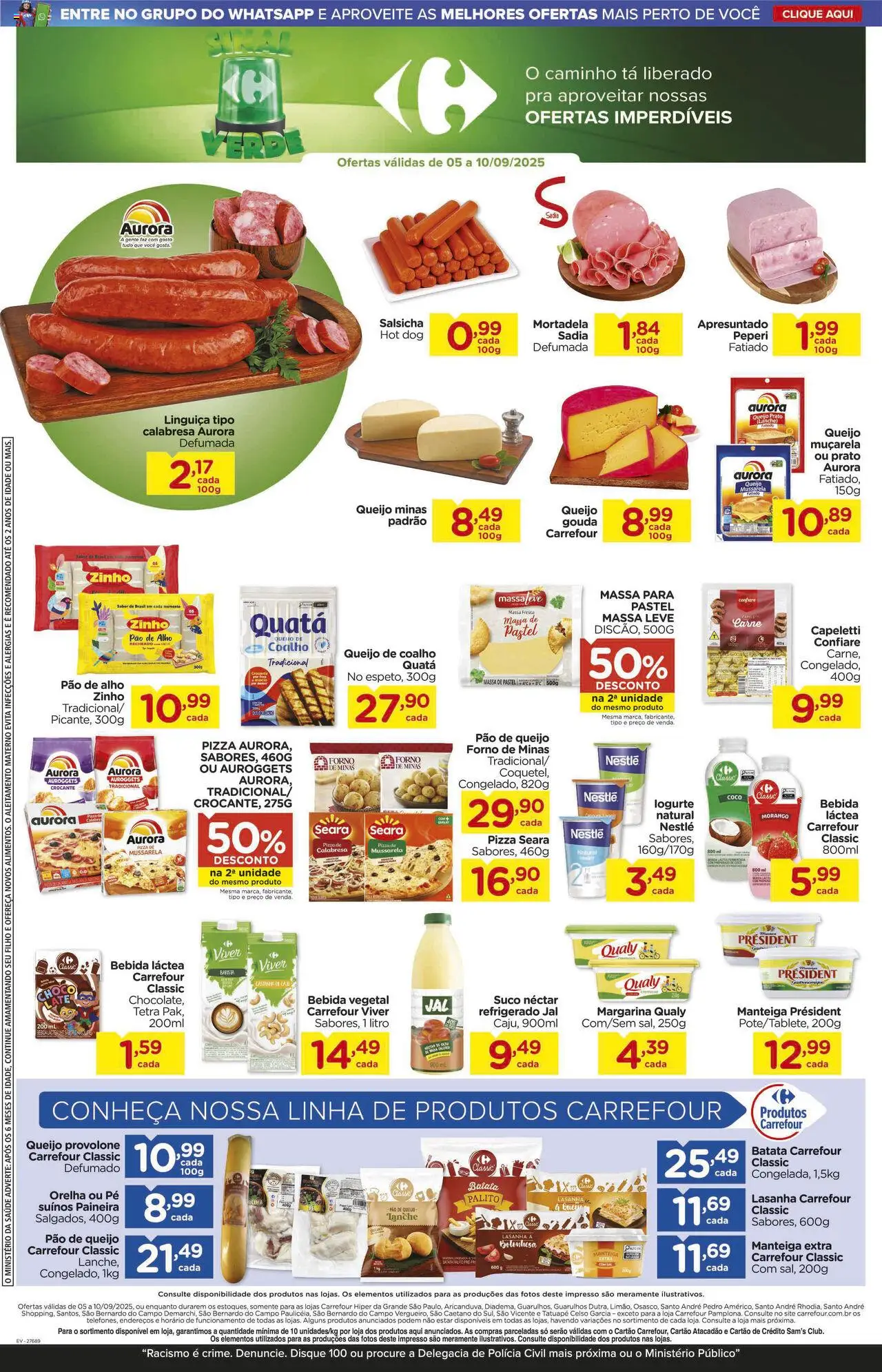 Carrefour Folheto - válido de 05.09.2025 | Página: 3 | Produtos: Coco, Alho, Massa, Lasanha