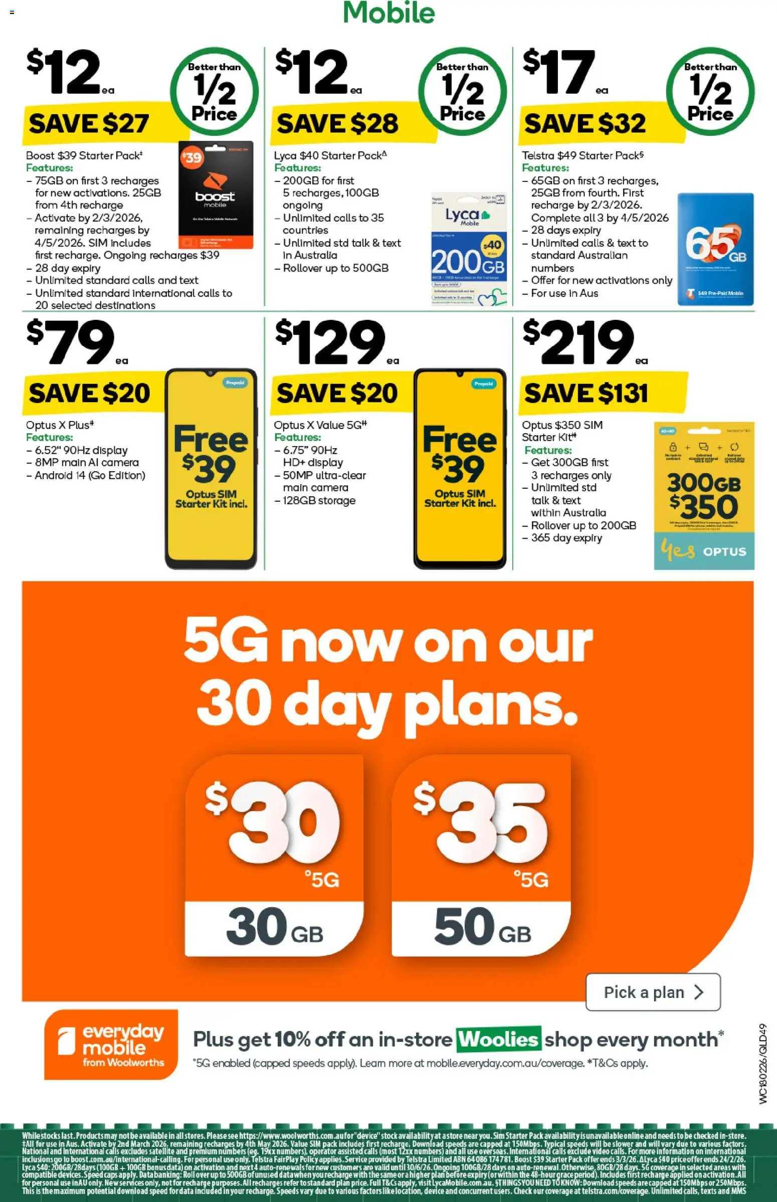 Woolworths catalogue - valid from 18.02.2026 | Page: 47 | Products: Device, Camera, Satellite, Mobile