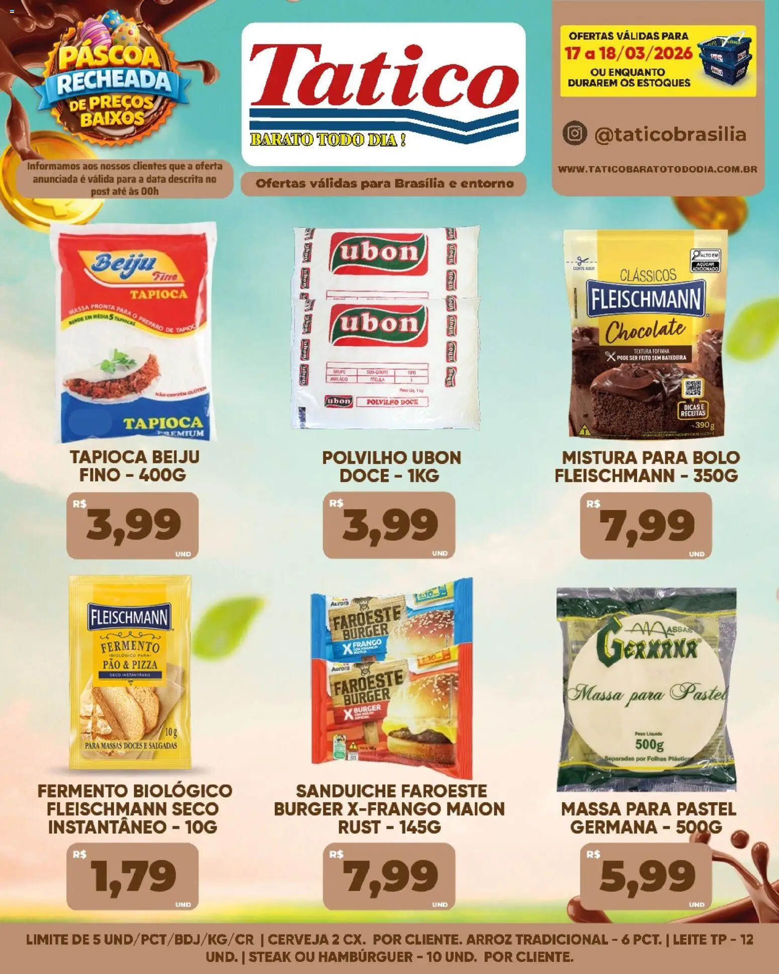 Tatico Folheto - válido de 17.03.2026 | Página: 4 | Produtos: Pizza, Cerveja, Massa, Hambúrguer