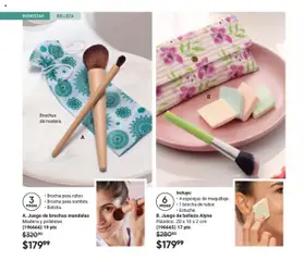 Nuevas ofertas de AVON válidas en toda la República Mexicana desde el 13.09.2025. ¡Encuentra las mejores ofertas en A. Juego de brochas mandalas, Madera y poliéster. Includes: Brocha para rubor, Brocha para sombra, Bolsita.! | Página: 112
