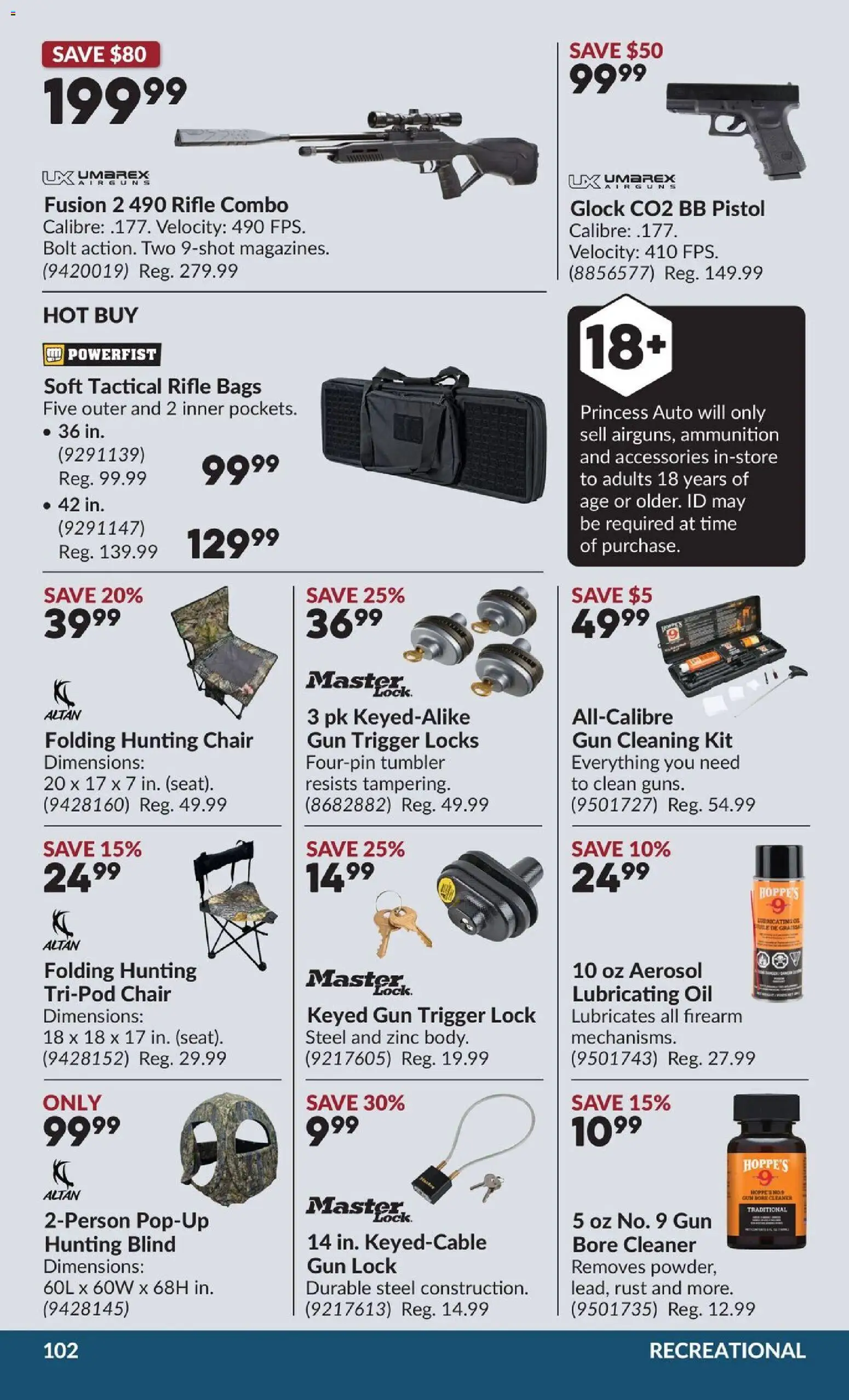 Princess Auto flyer valid from 04.11.2025 | Page: 109 | Products: Chair, Oil