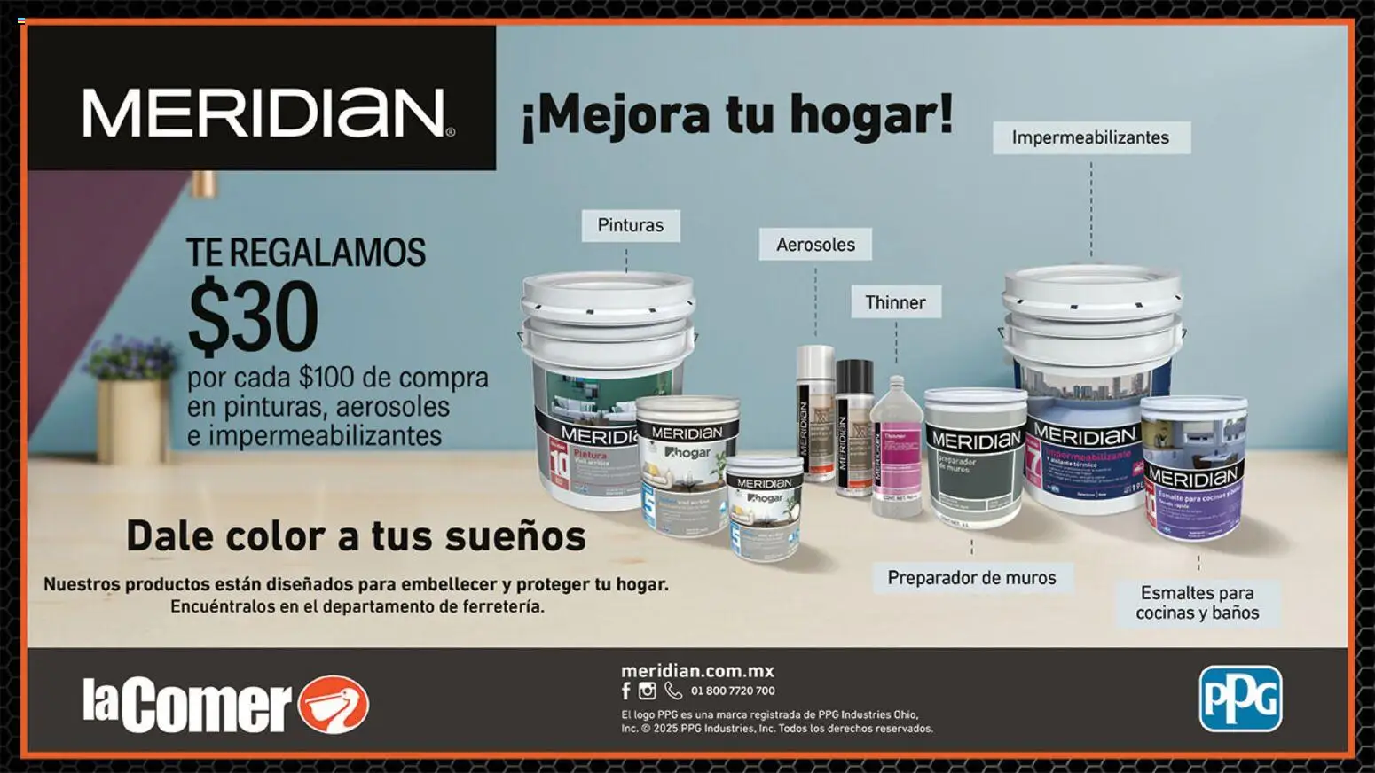 Nuevas ofertas de La Comer válidas en toda la República Mexicana desde el 25.02.2026. ¡Encuentra las mejores ofertas en La Comer folleto! | Página: 8 | Productos: Impermeabilizante, Té, Pintura