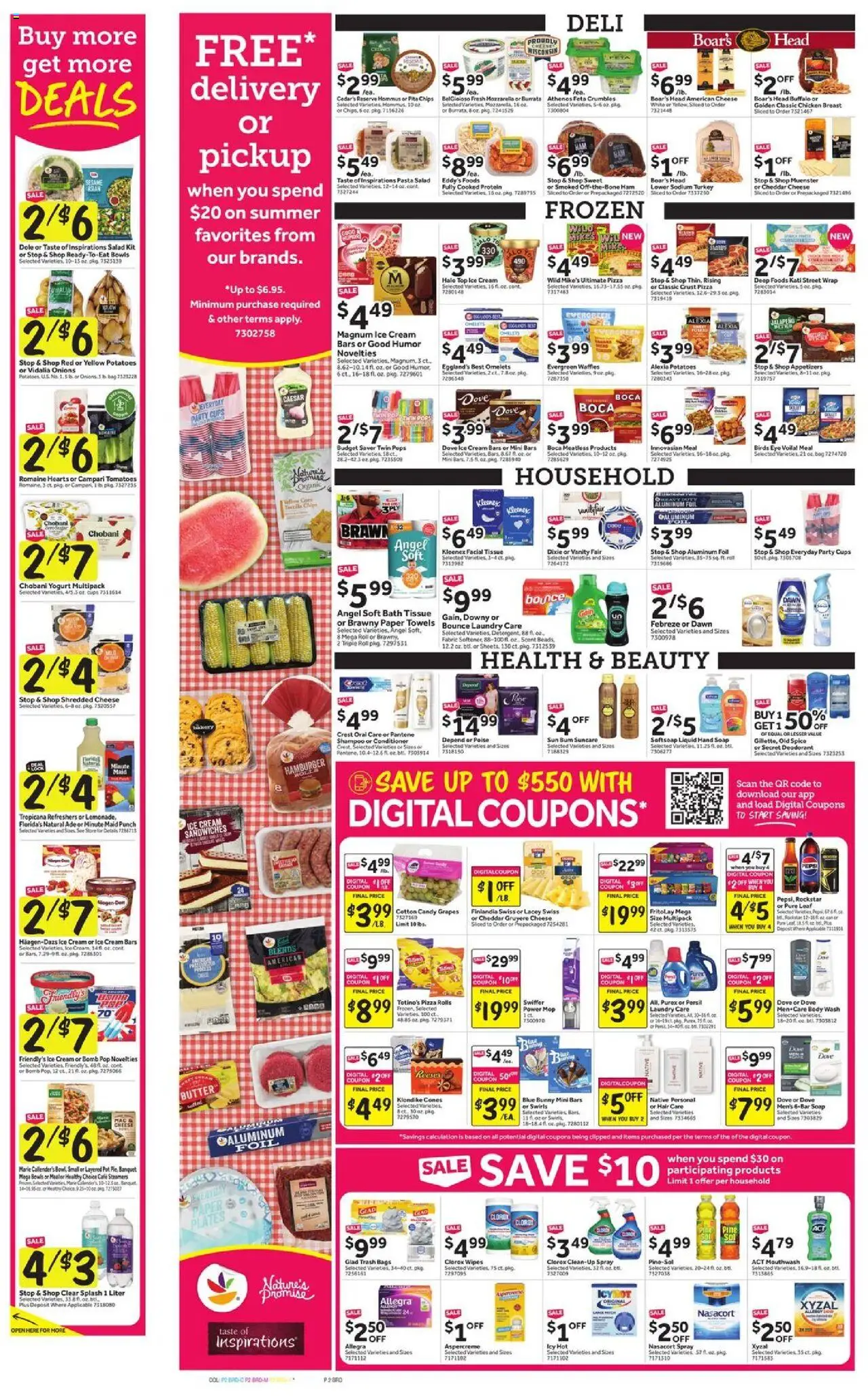 Stop & Shop Weekly Circular - NY - valid from 01.08.2025 | Page: 4 | Products: Butter, Deodorant, Tomatoes, Grapes