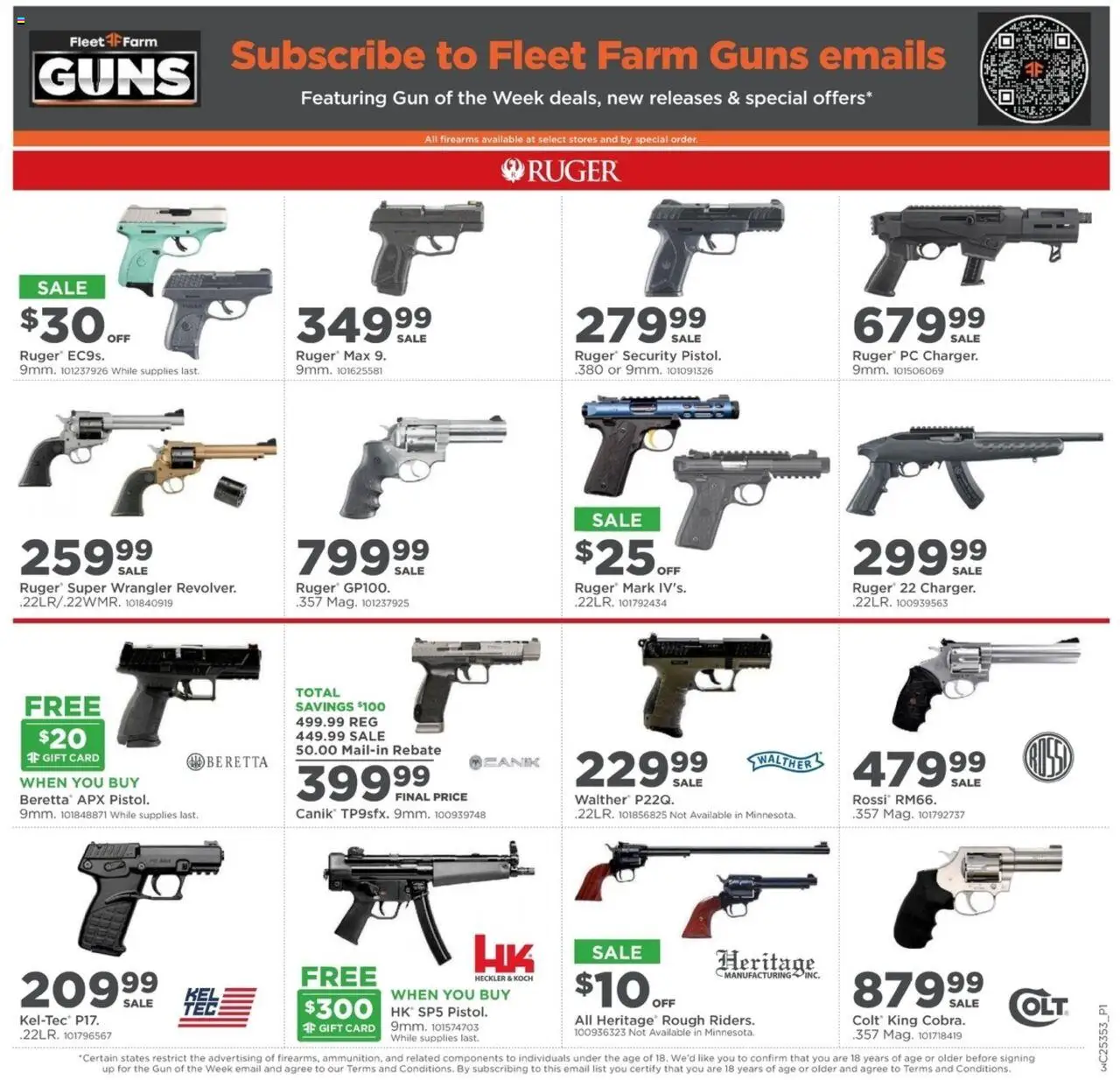 Mills Fleet Farm Take Aim - valid from 28.08.2025 | Page: 3 | Products: Pc, Gun