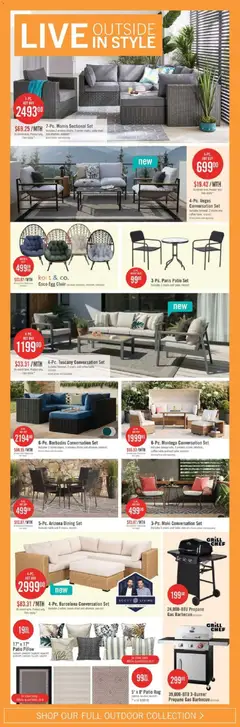 Preview of The Brick weekly flyer / circulaire from shop The Brick valid from 06.03.2026 | Page: 10 | Products: PC, Grill, Pillow, Table