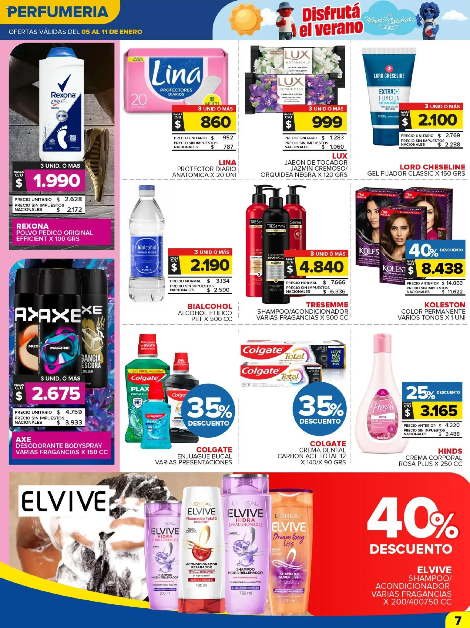 Carrefour Maxi catálogo │ válido desde el 05.01.2026 | Página: 8 | Productos: Polvo, Shampoo, Acondicionador, Enjuague bucal