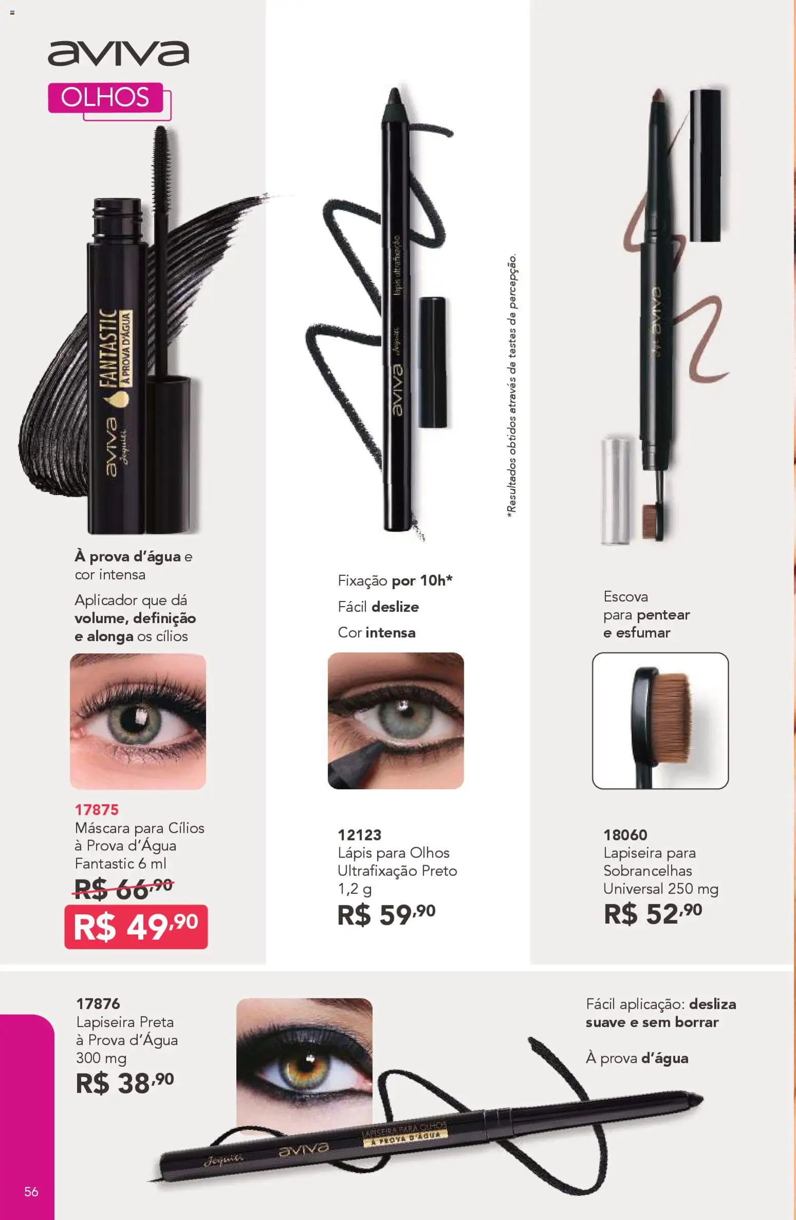 Jequiti Folheto - válido de 20.02.2026 | Página: 56 | Produtos: Máscara para cílios, Escova, Lápis, Lapiseira