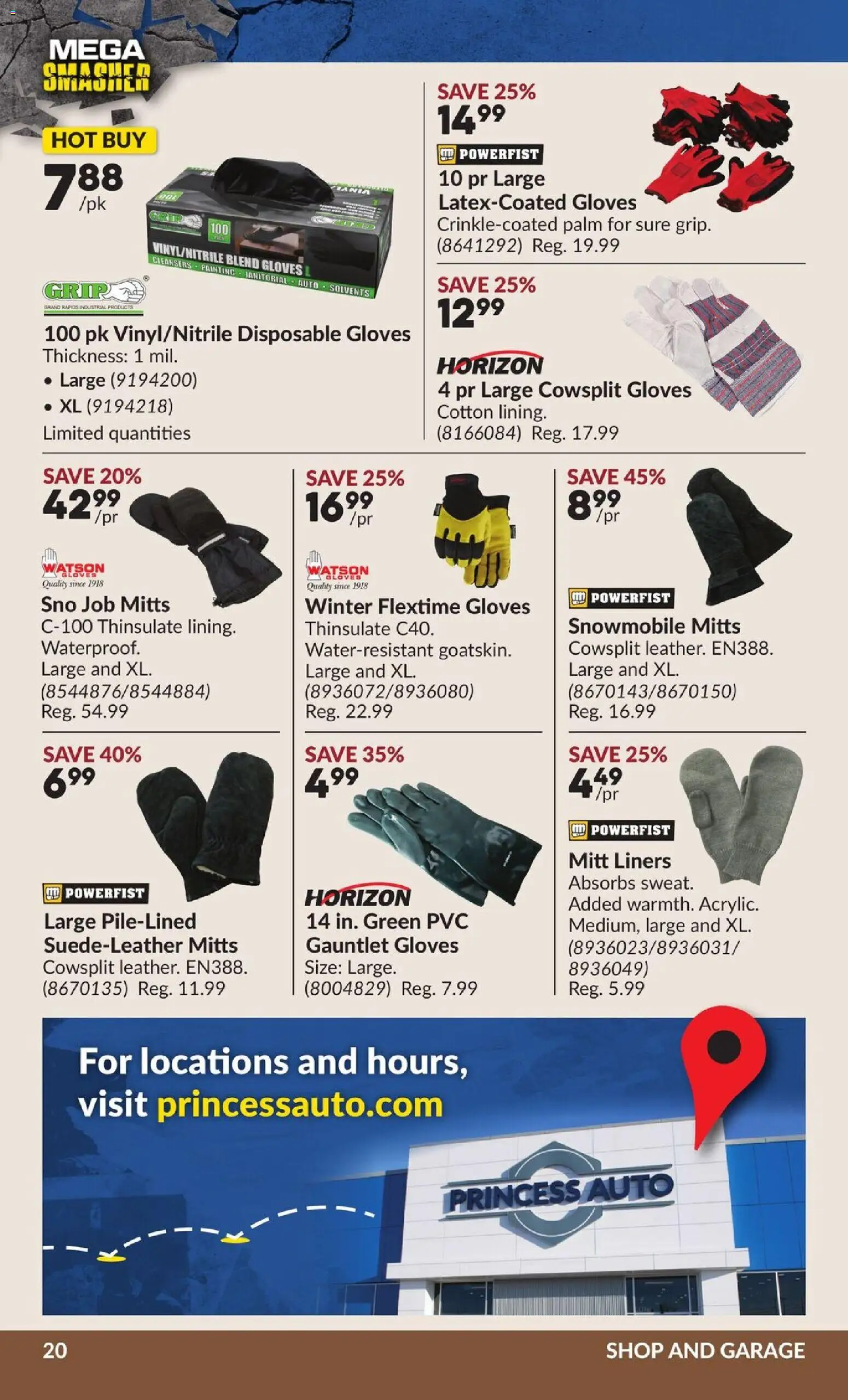 Princess Auto flyer valid from 18.11.2025 | Page: 33 | Products: Gloves