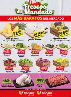Vista previa de Soriana - Frescos del Mandado Mercado: Saltillo y Torreón, nuevo folleto de la tienda, válido en México a partir del 25.11.2025
