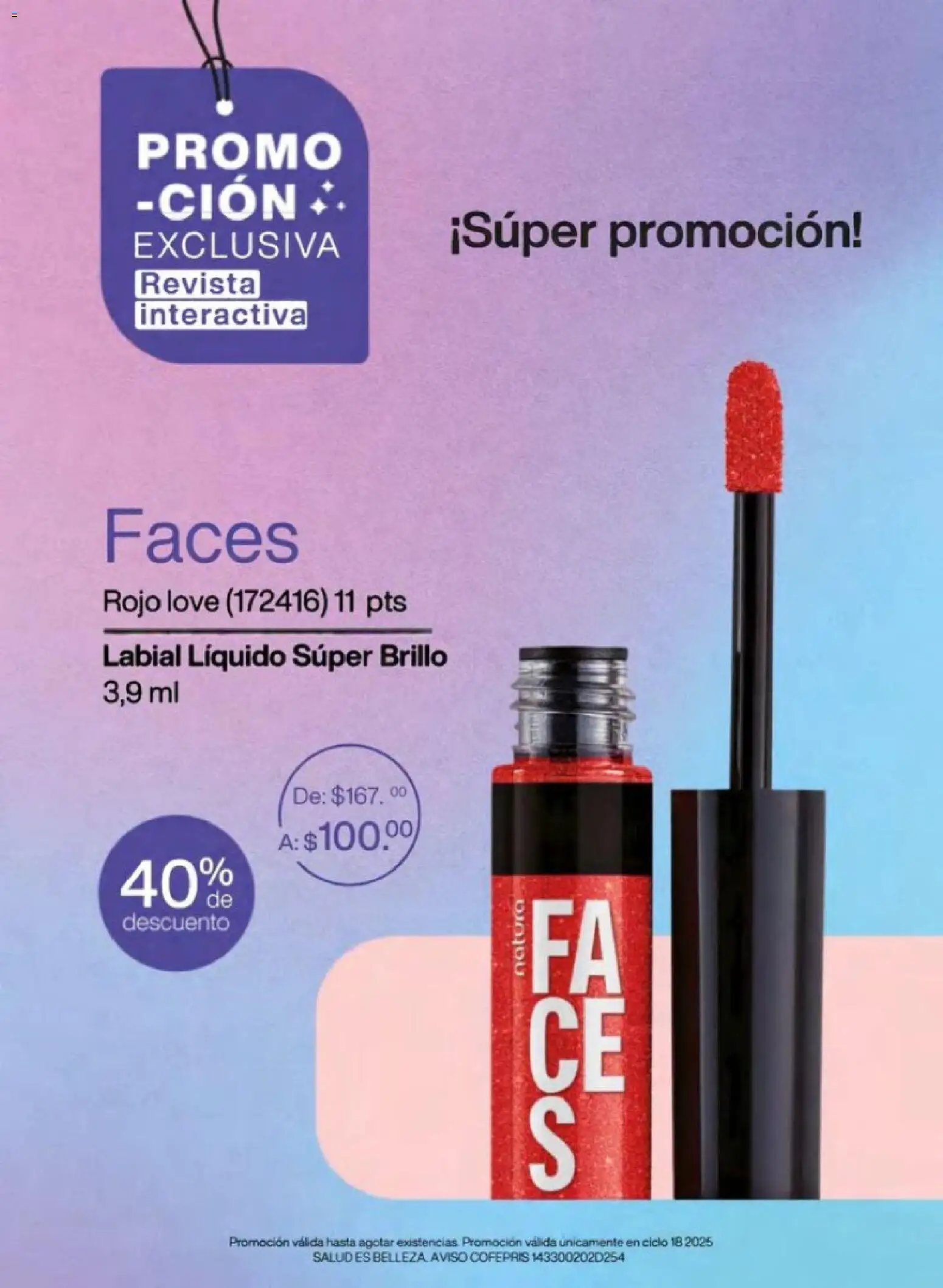 Nuevas ofertas de Natura válidas en toda la República Mexicana desde el 01.12.2025. ¡Encuentra las mejores ofertas en Natura campaña 18 2025! | Página: 9 | Productos: Brillo