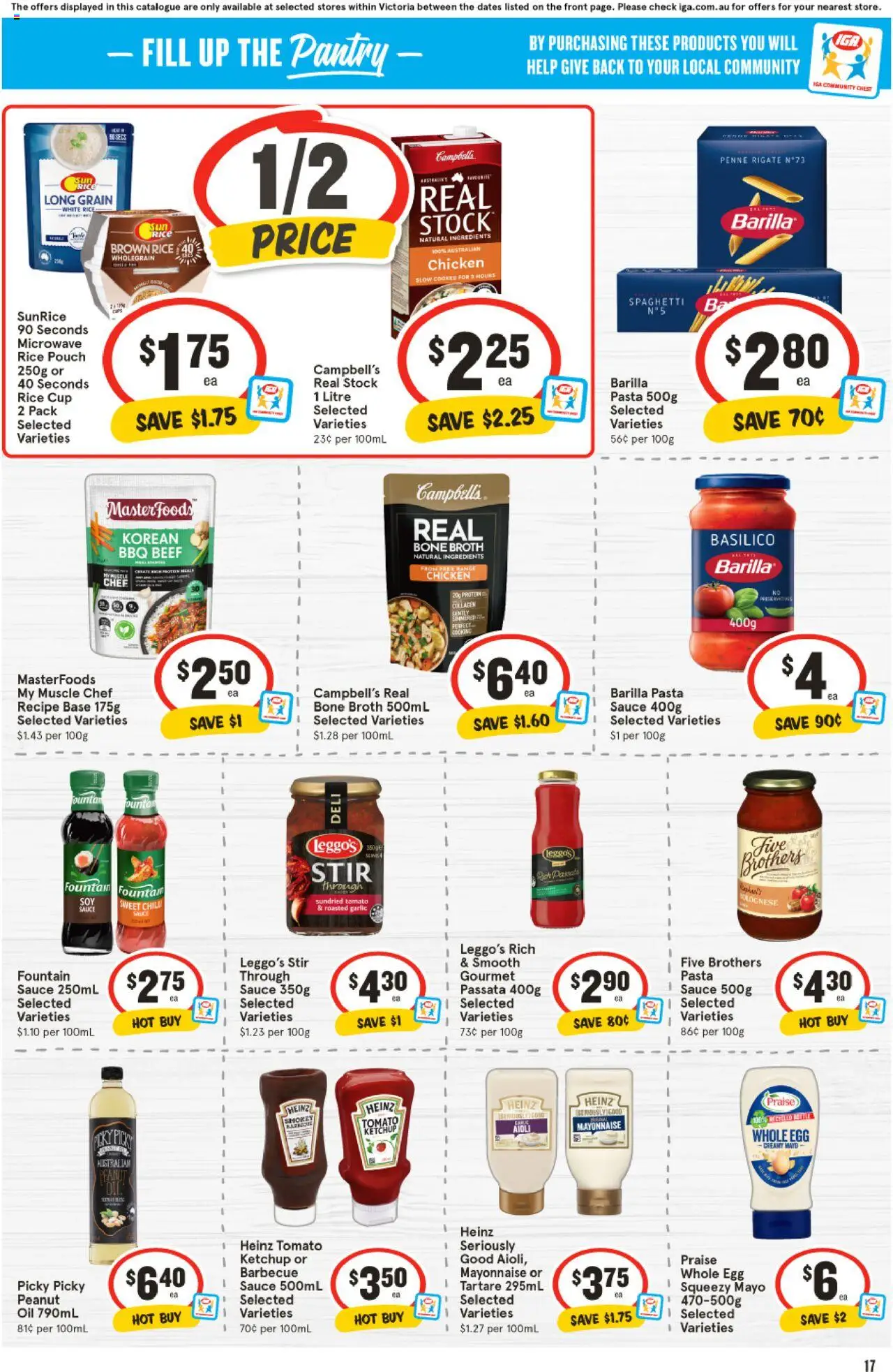 IGA catalogue - valid from 20.08.2025 | Page: 13 | Products: Cheese, Sugar, Wheat, Vegemite