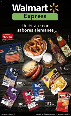 Vista previa de Walmart Express - Folleto Sabores alemanes, nuevo folleto de la tienda, válido en México a partir del 17.09.2025