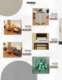 Nuevas ofertas de Andrea válidas en toda la República Mexicana desde el 24.08.2025. ¡Encuentra las mejores ofertas en Andrea - Catálogo Esenciales de Otoño! | Página: 69 | Productos: Manguera, Ropa, Toallas
