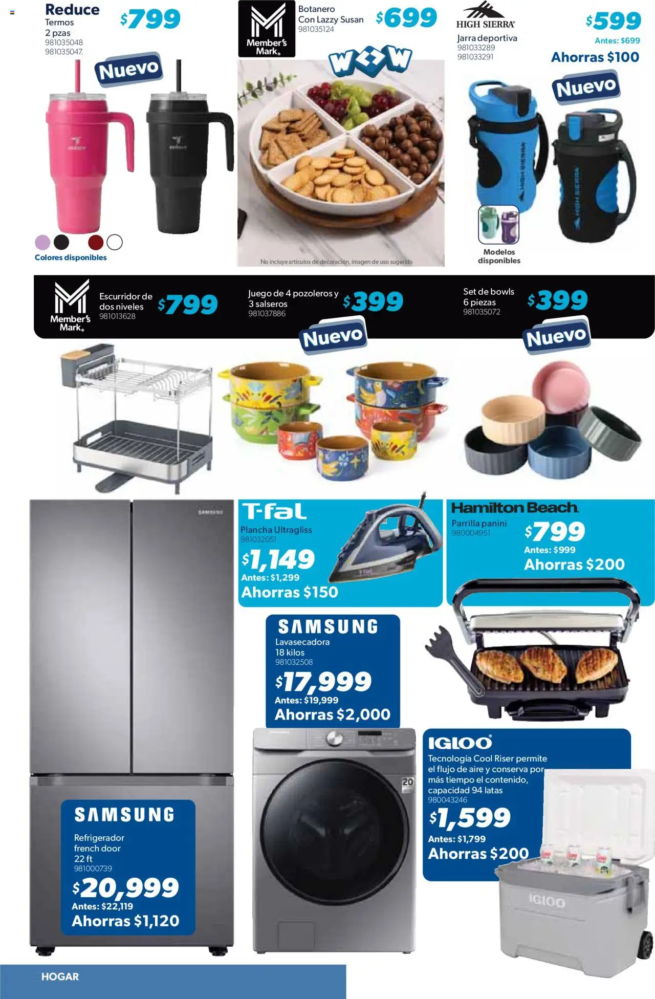 Nuevas ofertas de Sam's Club válidas en toda la República Mexicana desde el 07.08.2025. ¡Encuentra las mejores ofertas en Sam's Club - Catálogo Productos Especiales! | Página: 18 | Productos: Refrigerador, Juego, Sierra, Jarra