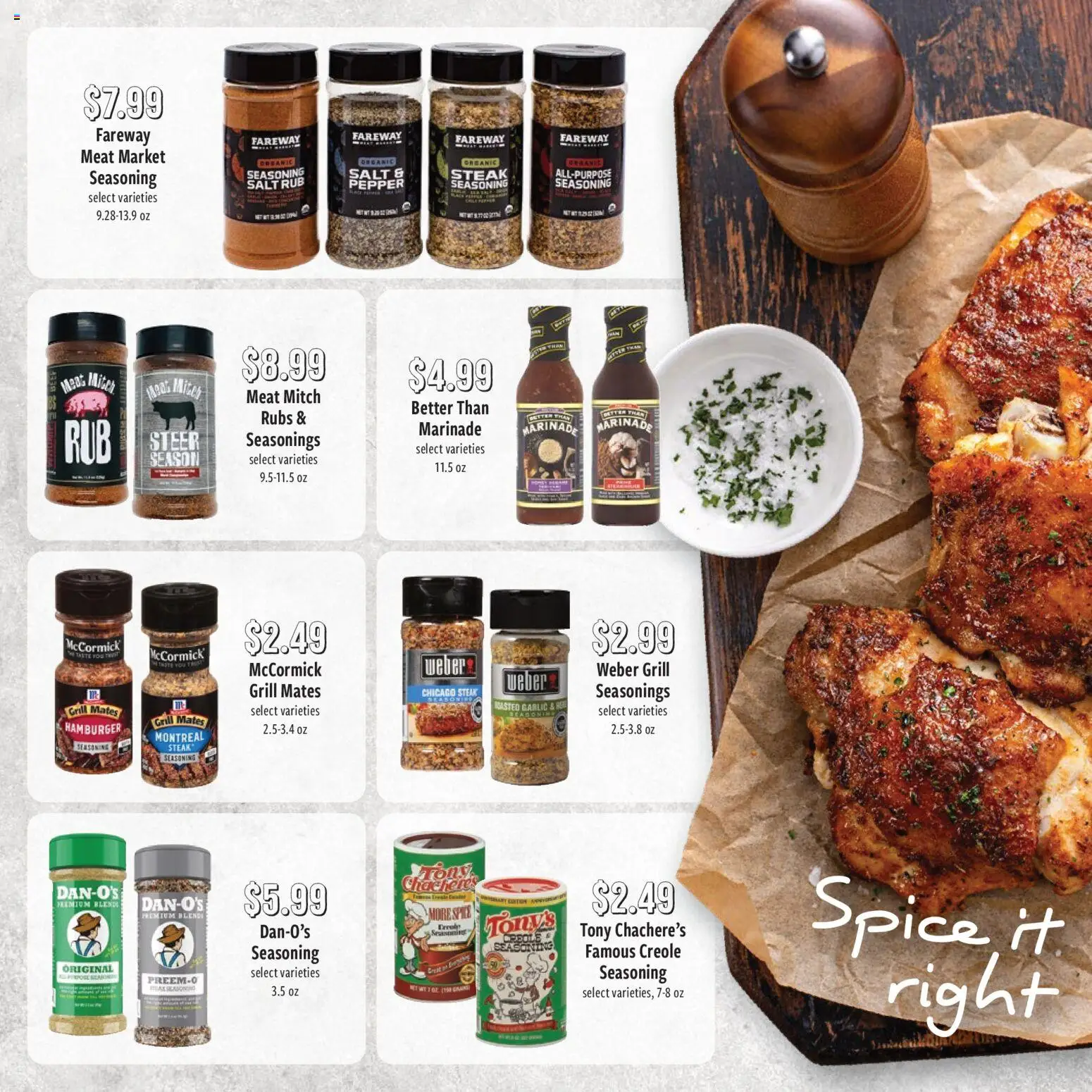 Fareway Monthly Ad - valid from 30.03.2026 | Page: 7 | Products: Salt, Pepper, Garlic, Grill
