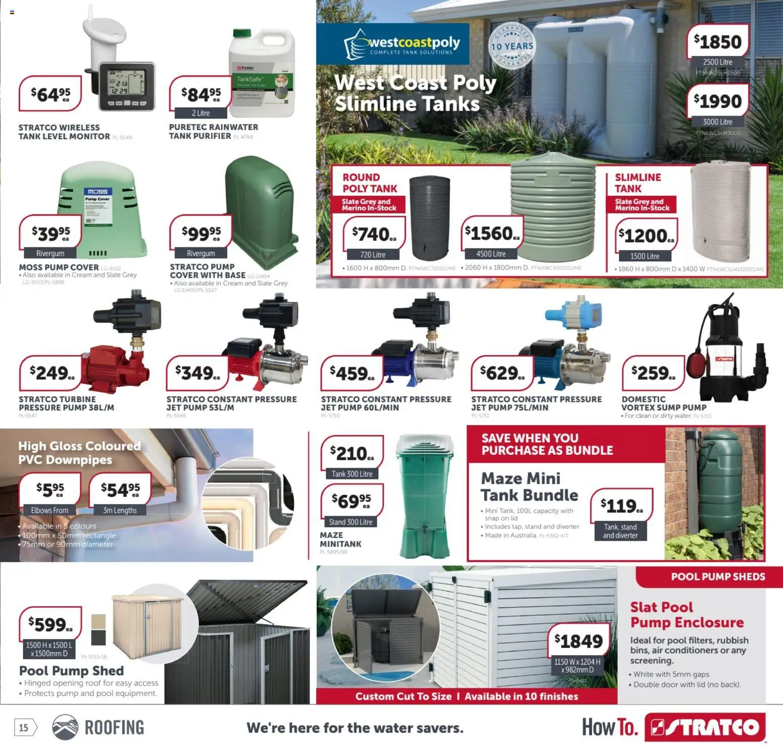 Stratco catalogue - valid from 17.04.2026 | Page: 15 | Products: Door, Cream, Water, Domestic
