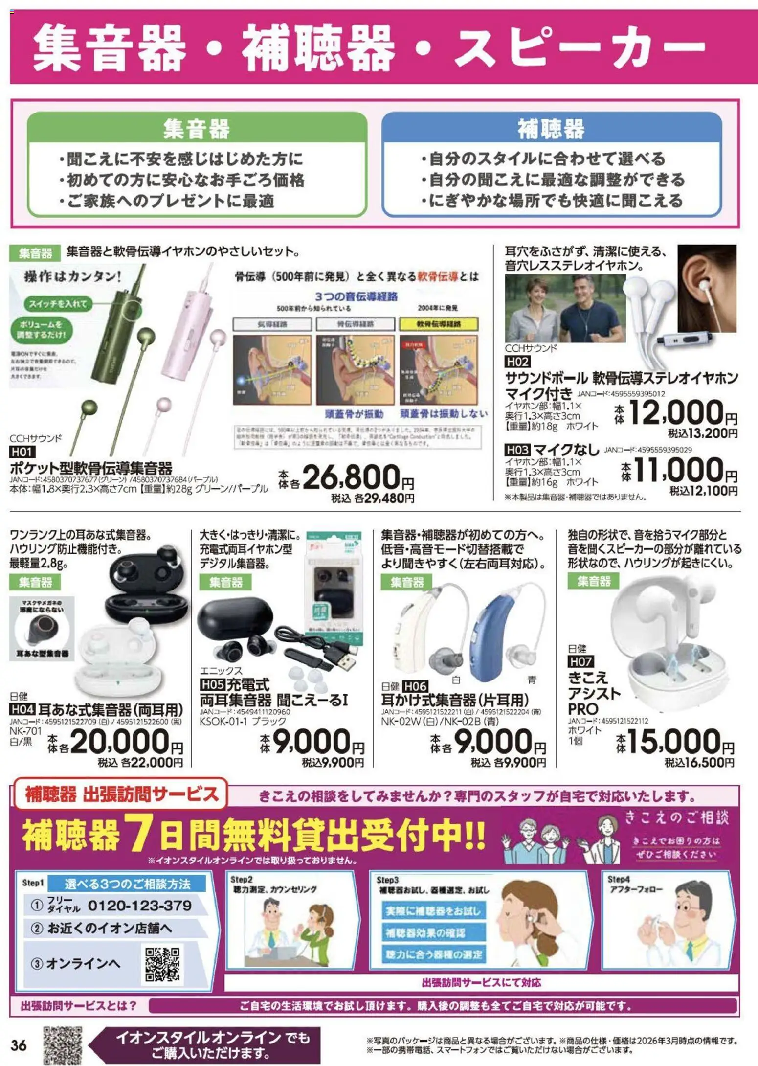 {H1} | ページ: 36 | 製品: 補聴器